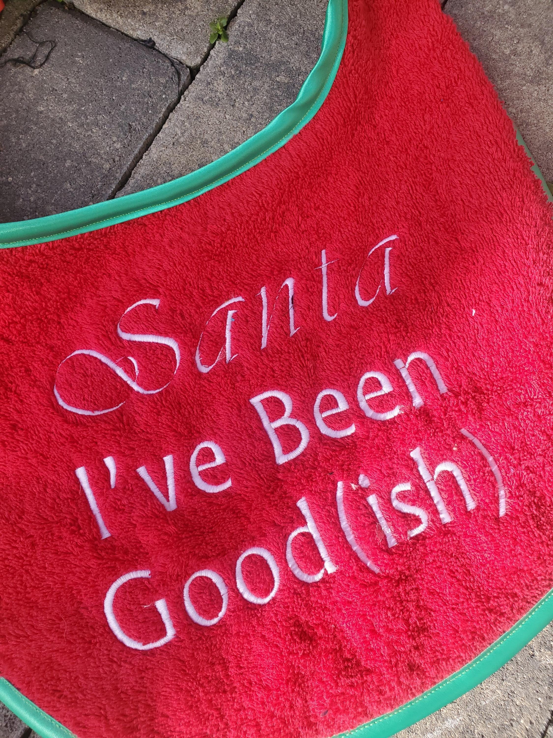 Personalized Large Dog Bib: Terry Towel Slobber Bib for Newfoundland