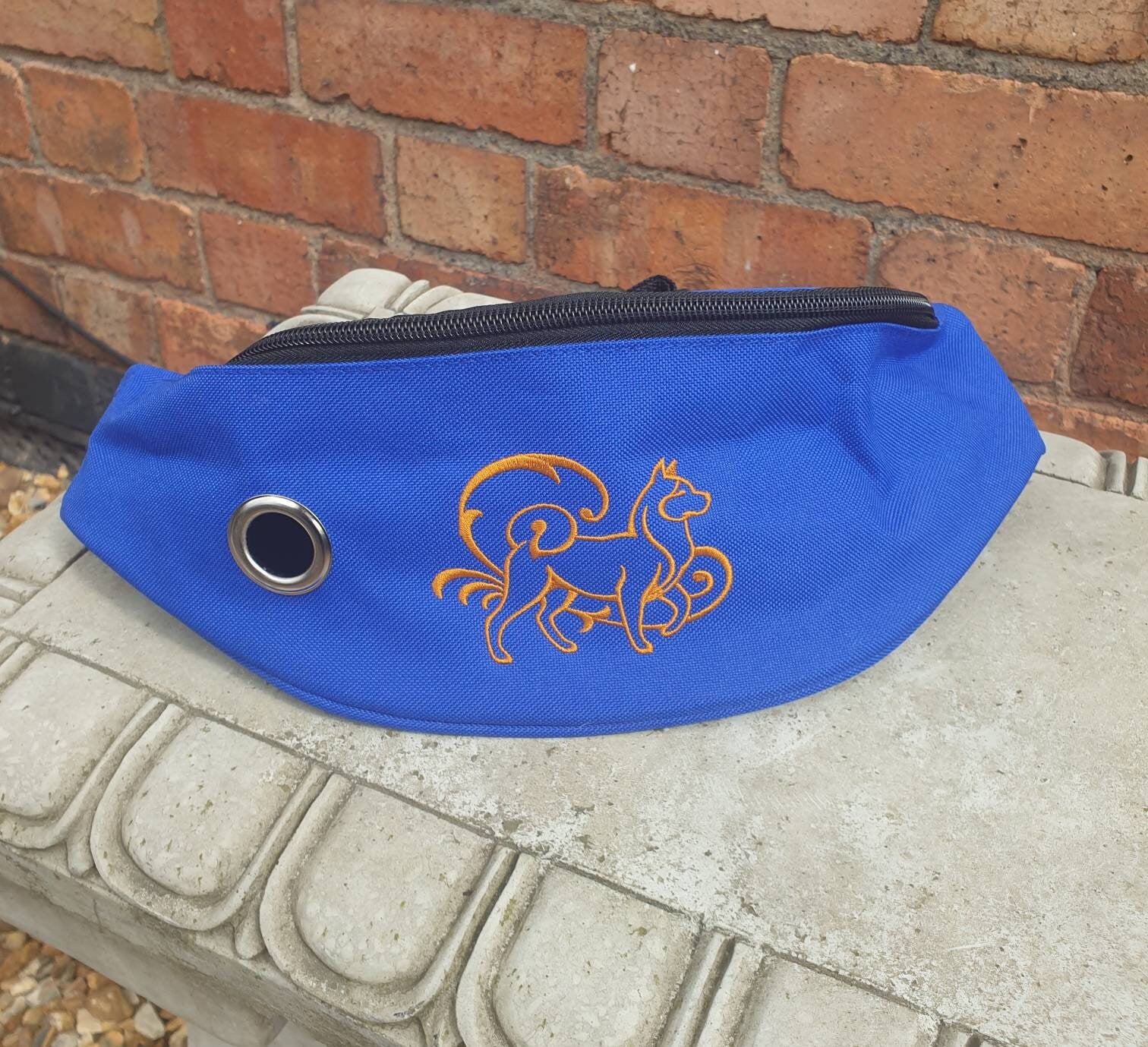 Dog Walking Bum Bag: Polyester Fanny Pack with Poo Bag Dispenser