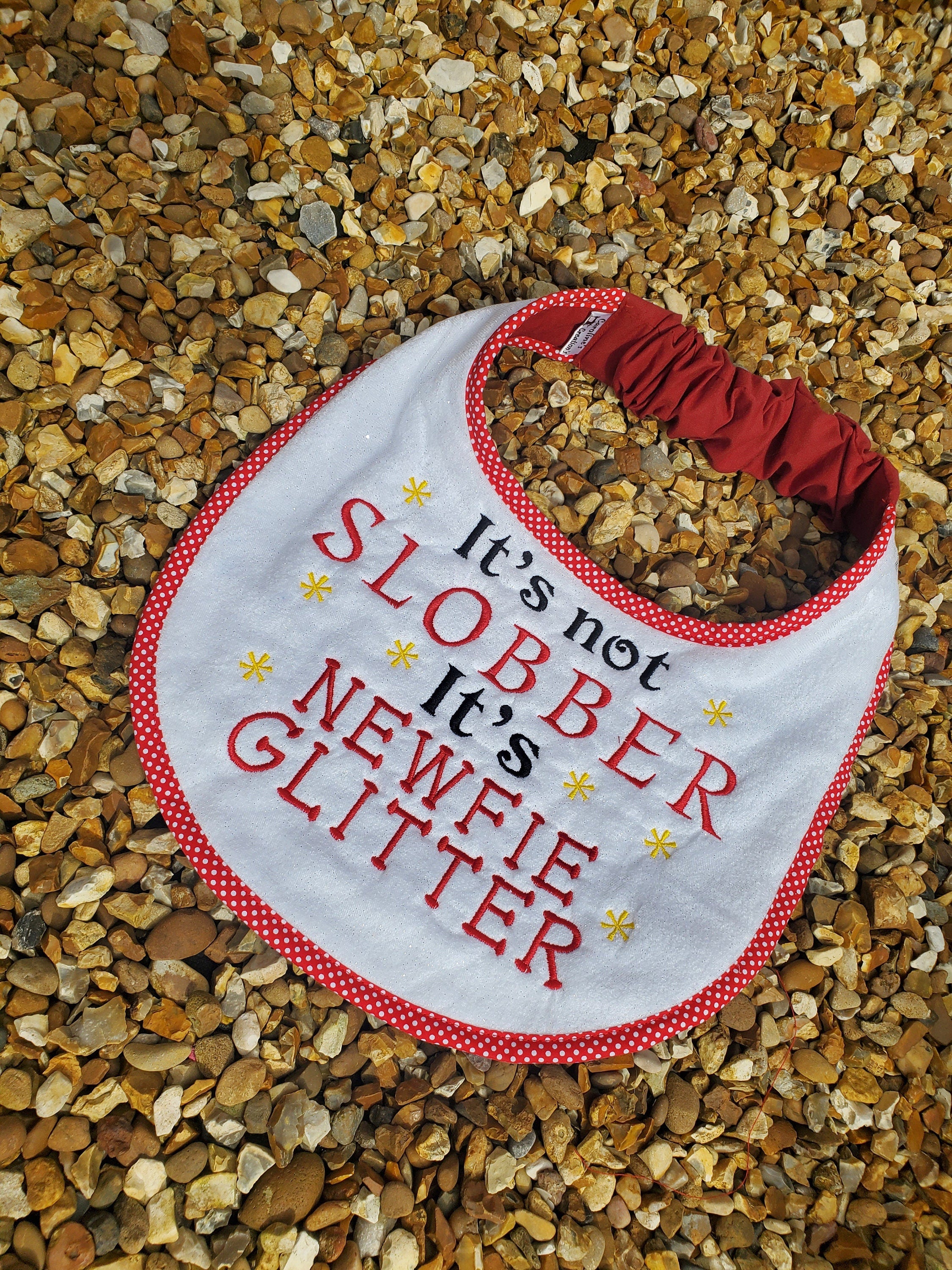 Personalized Large Breed Dog Bib: Absorbent Terry Towel, Newfoundland