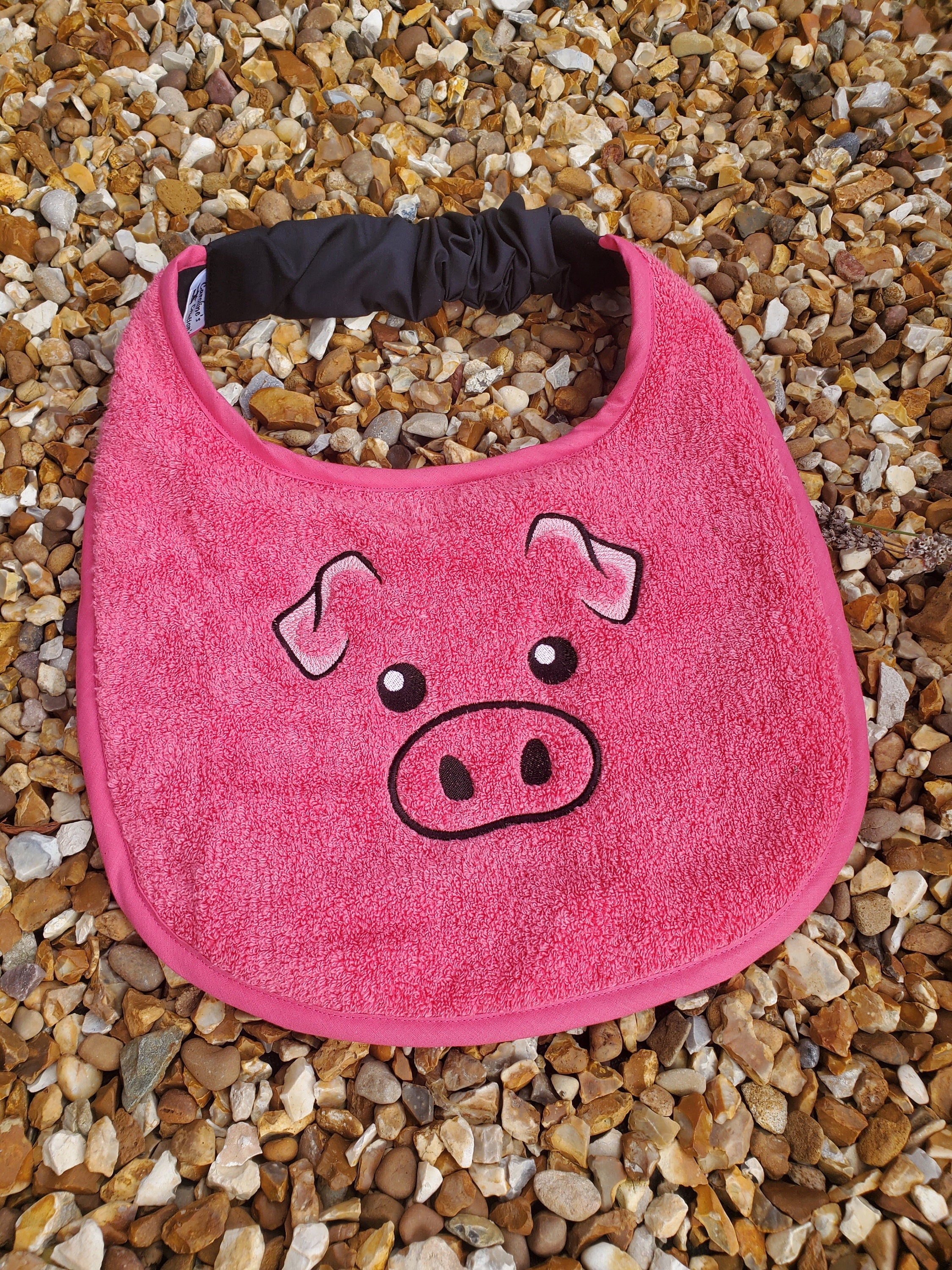 Large Breed Dog Bib: Absorbent Terry Towel, Custom Name Option