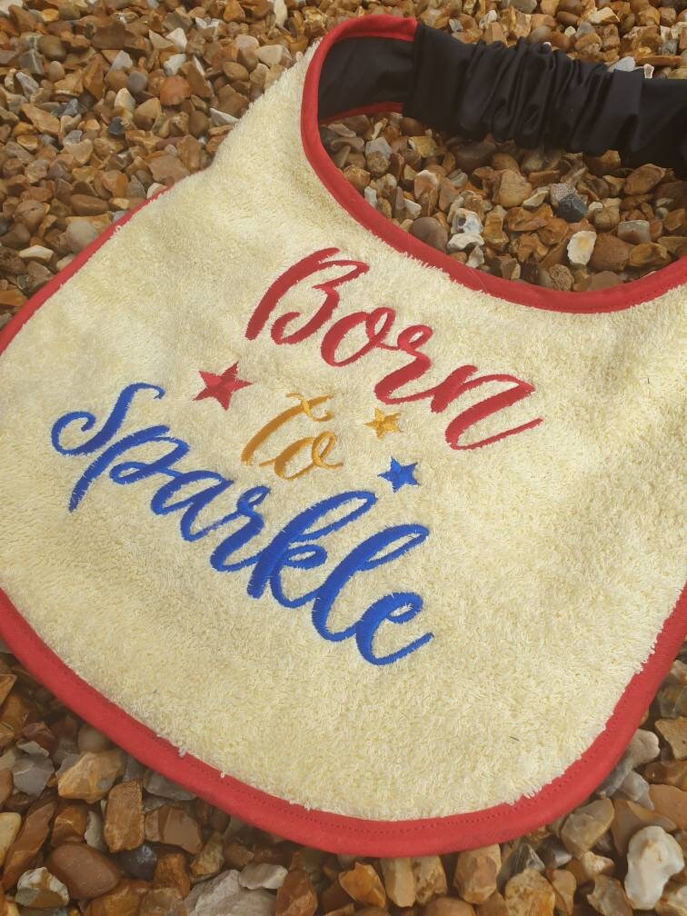 Large Breed Dog Bib: Absorbent Terry Towel, Newfoundland, St Bernard