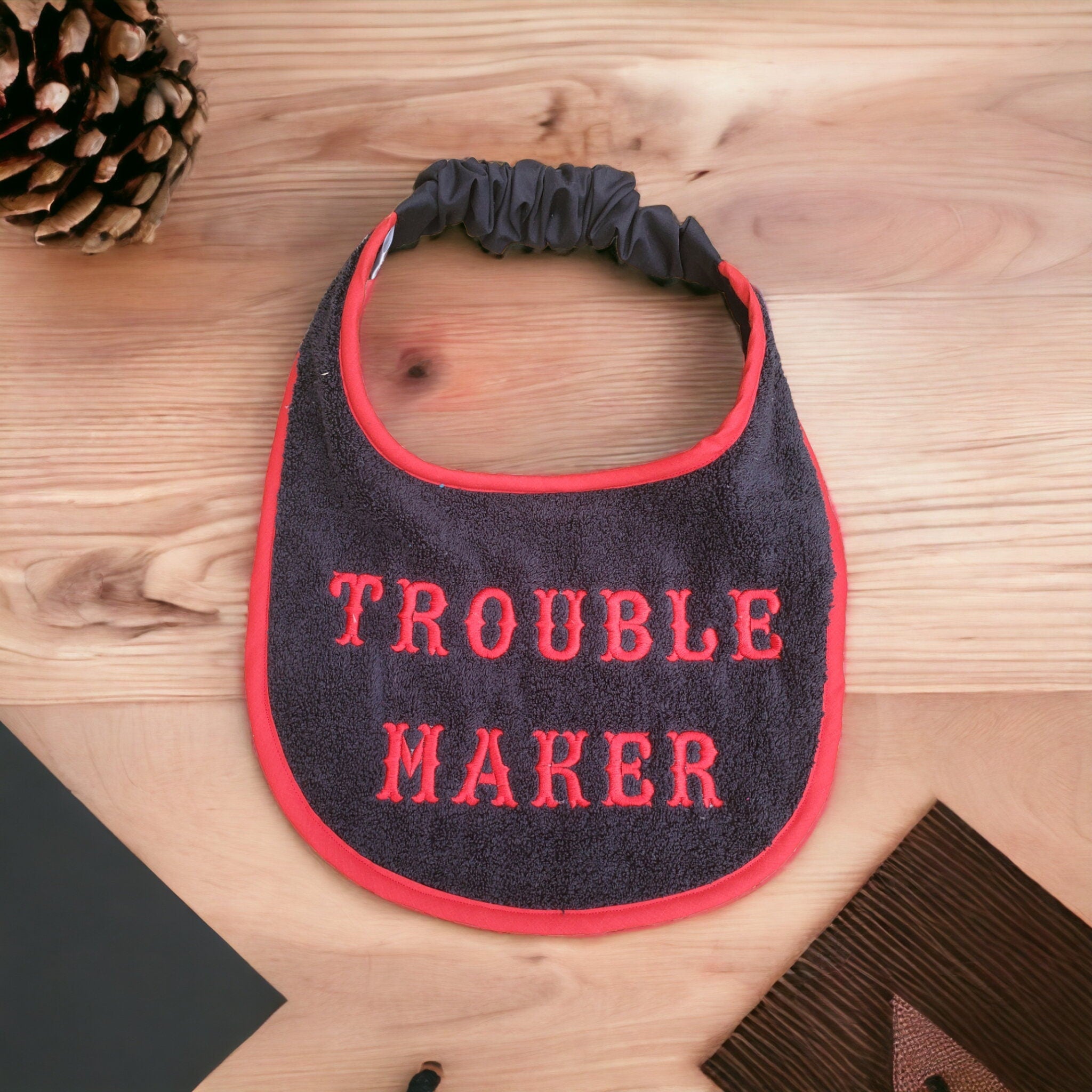 Large Breed Dog Bib: Absorbent Terry Towel, Custom Name Option