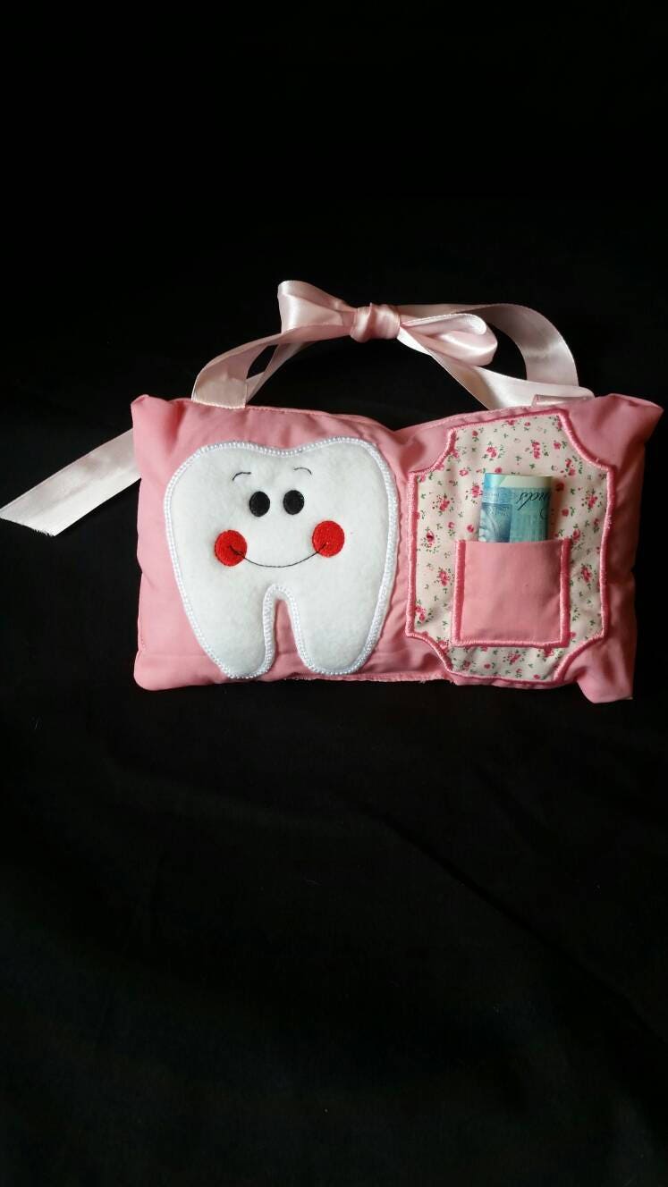 Personalized Tooth Fairy Pillow: Kids Door Hanger Cushion