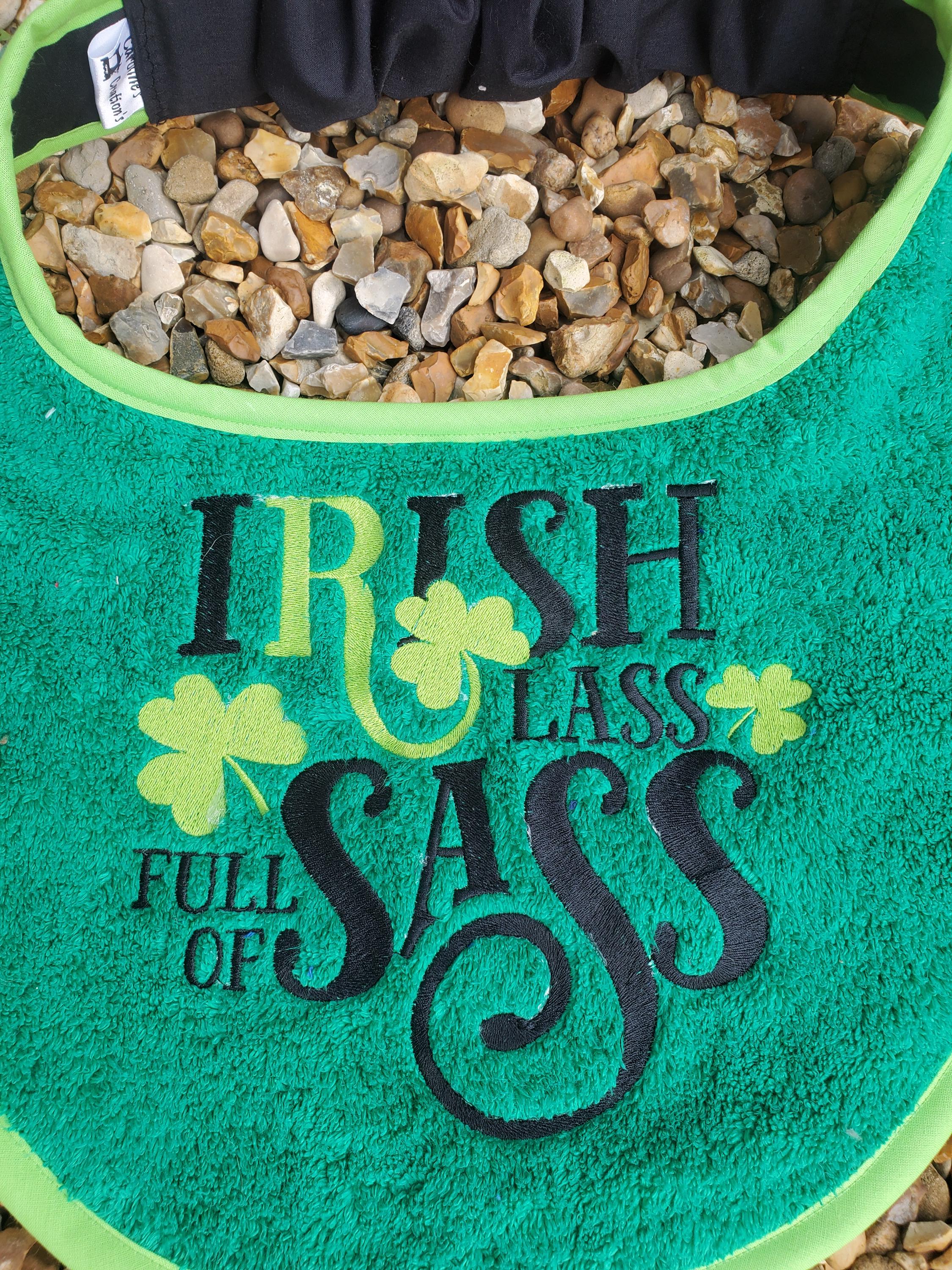 Personalized Large Dog Bib: Terry Towel Slobber Bib, Newfoundland Breed