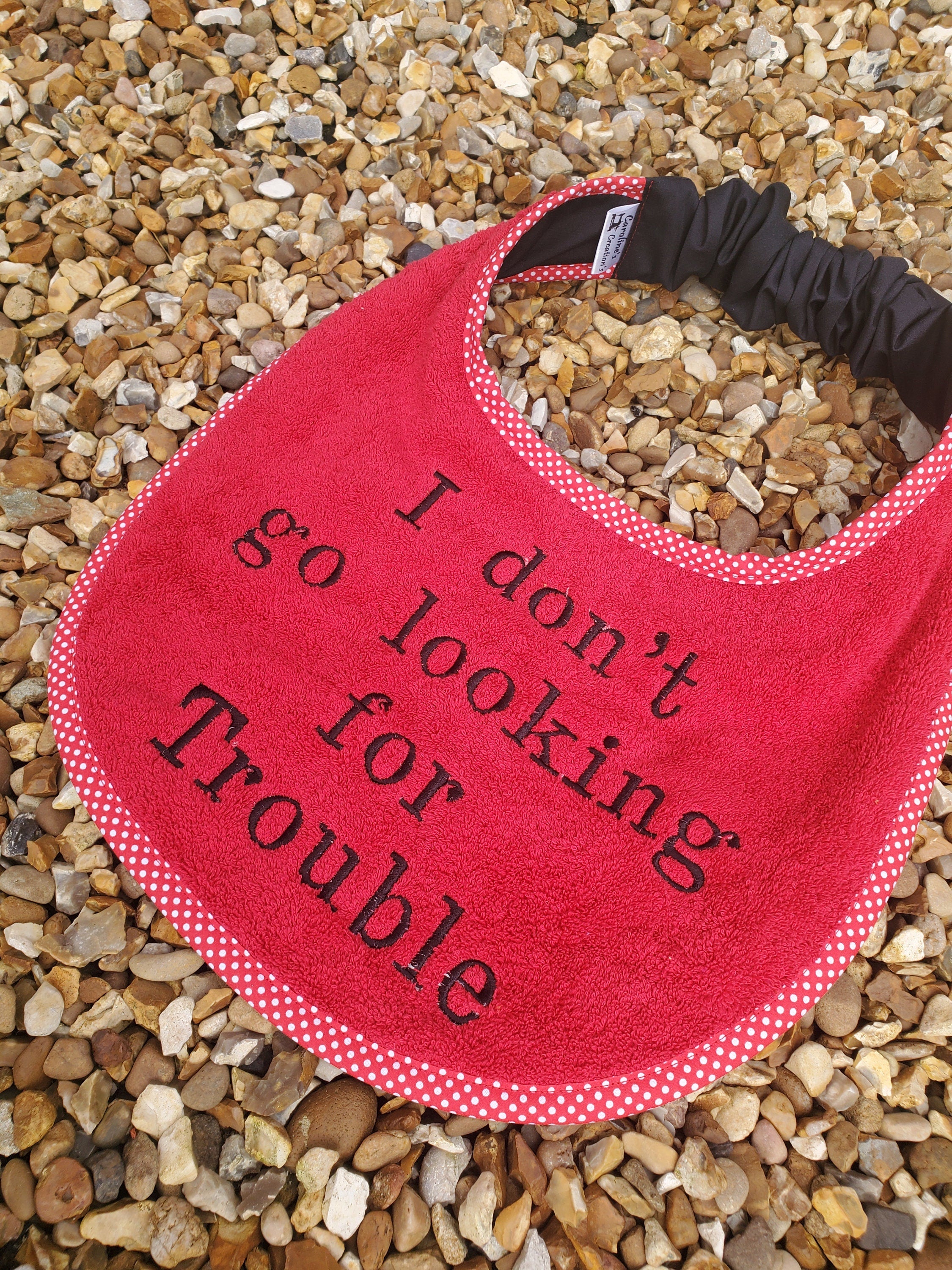 Large Breed Dog Bib: Absorbent Terry Towel, Newfoundland, St Bernard