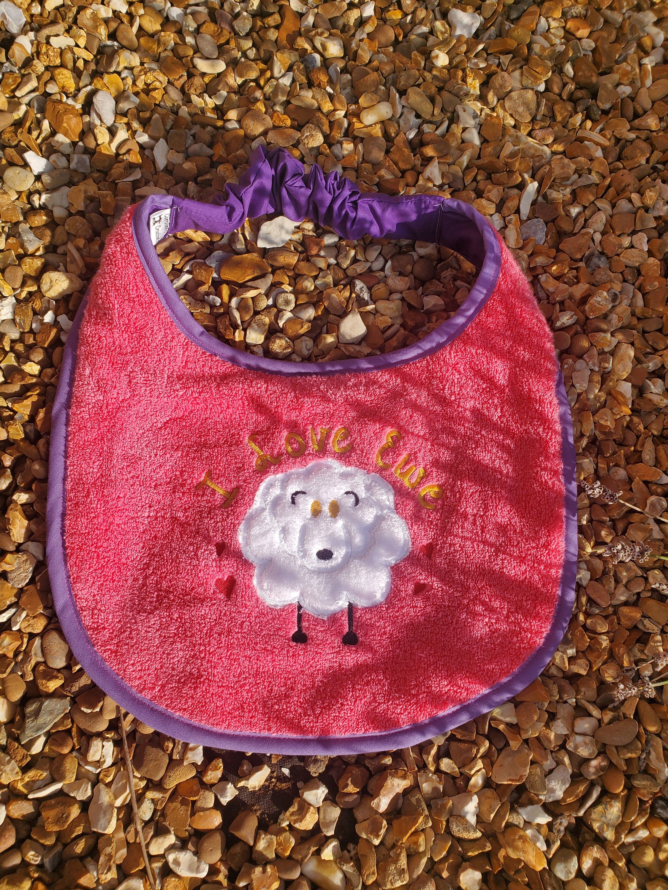 Large Breed Dog Bib: Terry Towel Drool Catcher, Newfoundland, Personalized