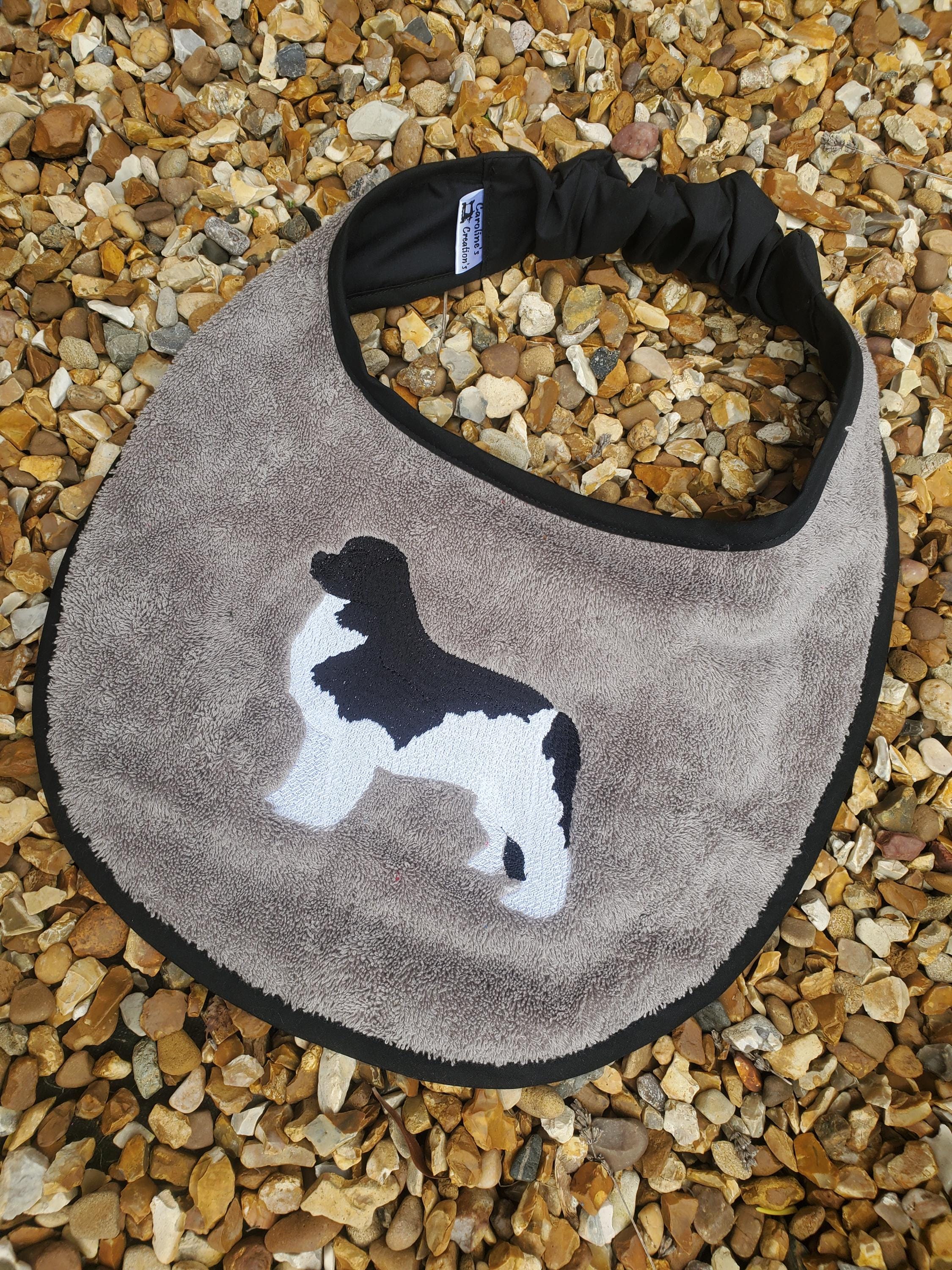 Personalized Large Breed Dog Bib: Terry Towel Slobber Catcher