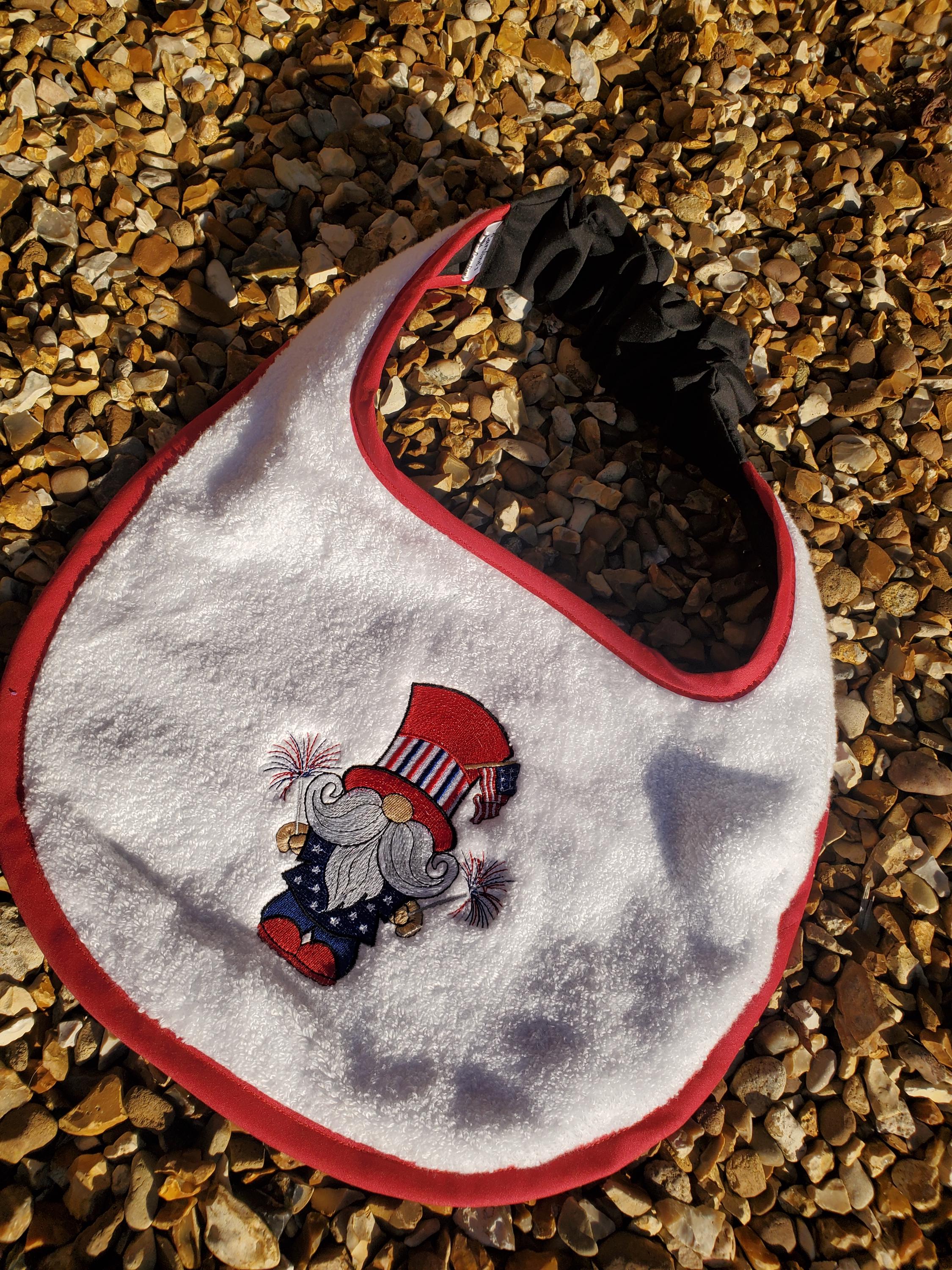 Large Breed Dog Bib: Absorbent Terry Towel, Newfoundland, Custom Name