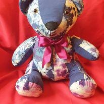 Personalized Memory Bear Keepsake: Bereavement, Graduation, Baby Clothes
