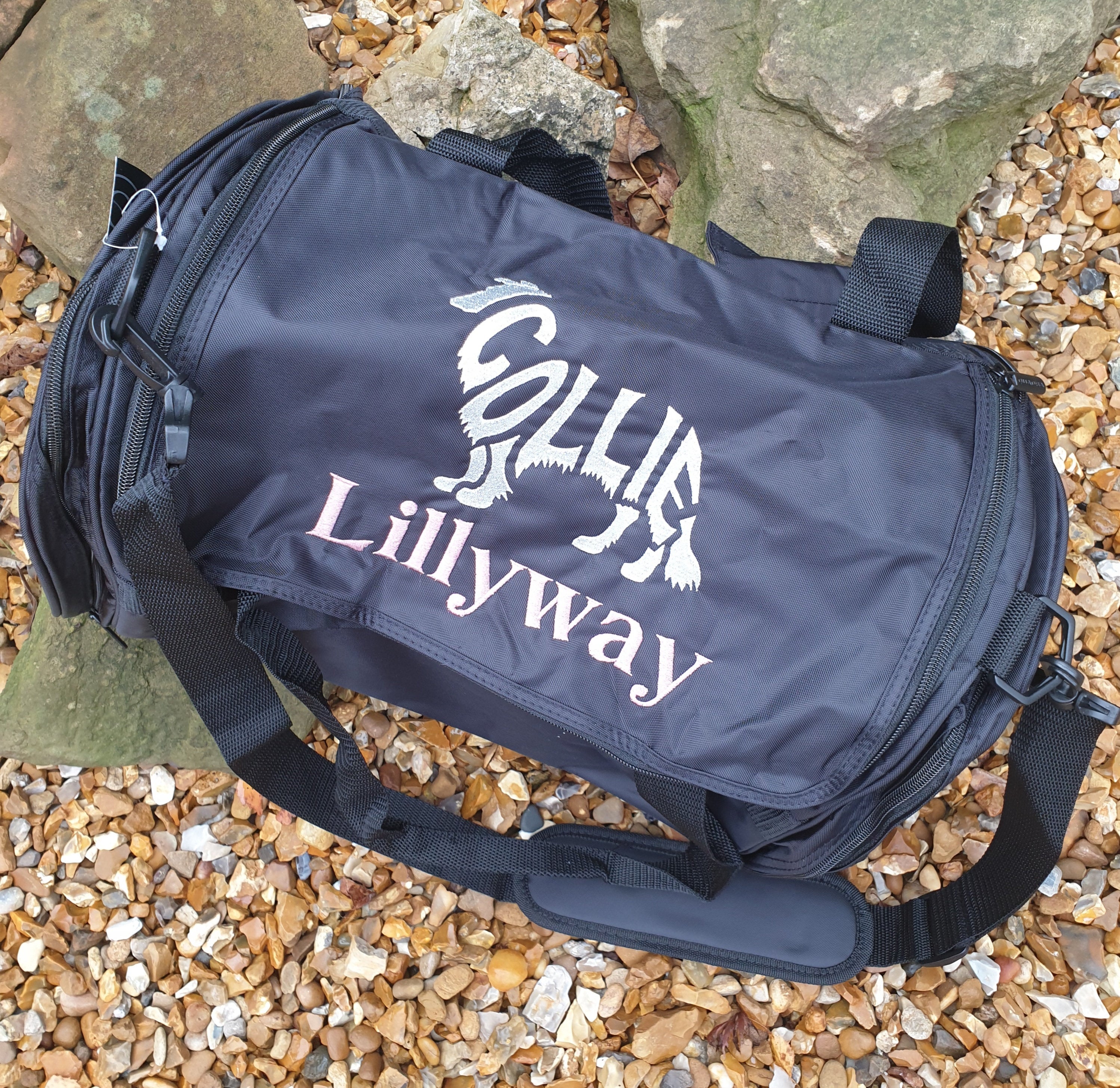 Personalized Sports Holdall: Embroidered Gym/Dog Show Bag