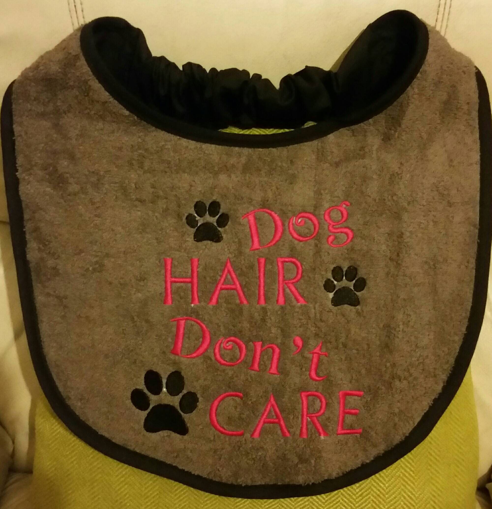 Large Breed Dog Bib: Absorbent Terry Towel, Newfoundland Style