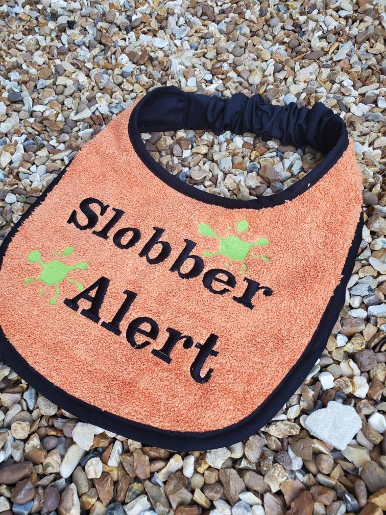 Large Breed Dog Bib: Terry Towel Slobber Bib, Newfoundland, St Bernard
