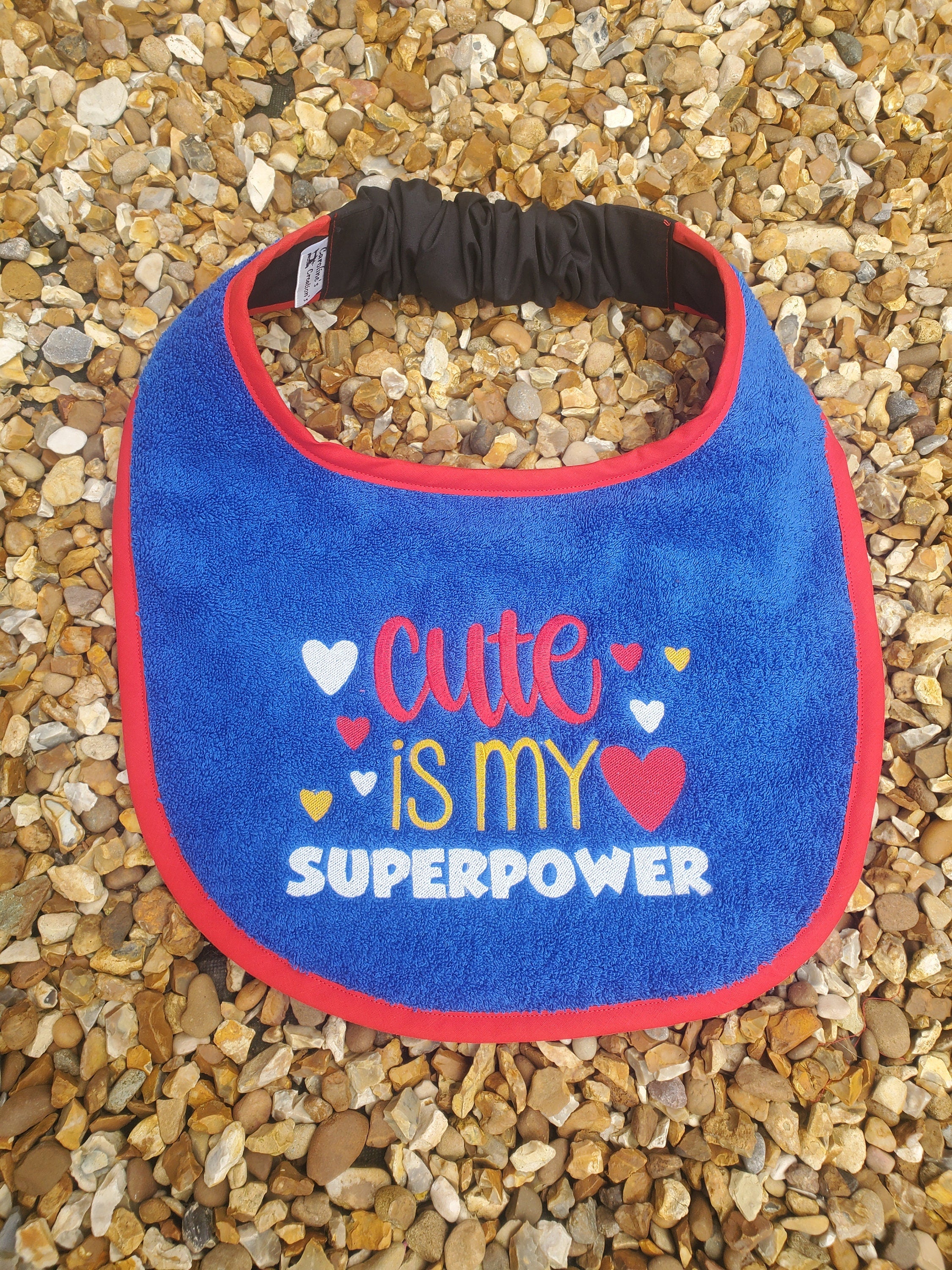 Large Breed Dog Bib: Terry Towel Slobber Catcher, Newfoundland Bib