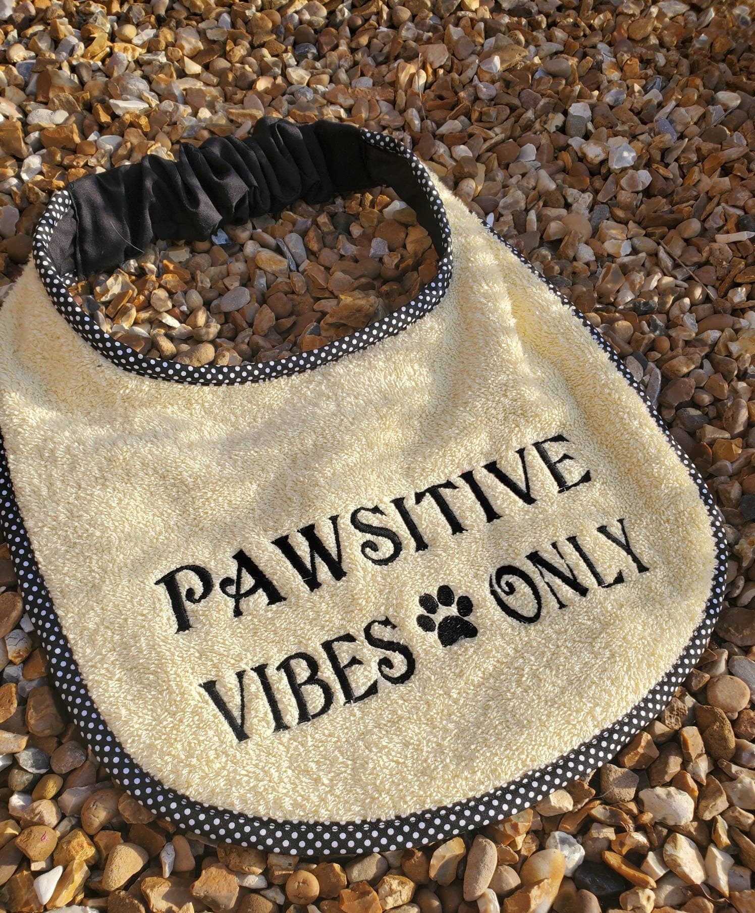 Large Breed Dog Bib: Absorbent Terry Towel, Newfoundland, St Bernard