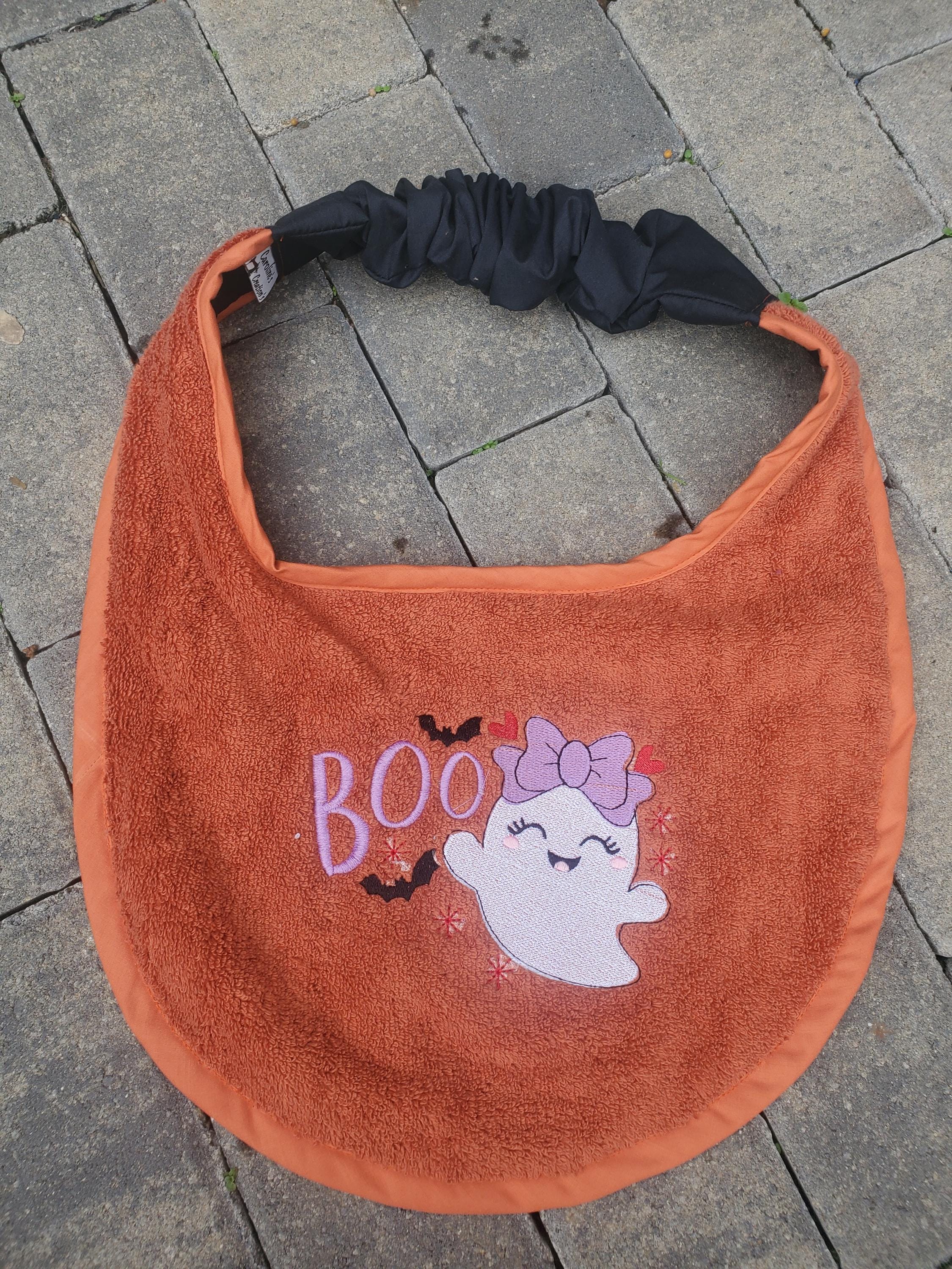 Halloween Dog Bib: Large Breed Terry Towel Drool Catcher
