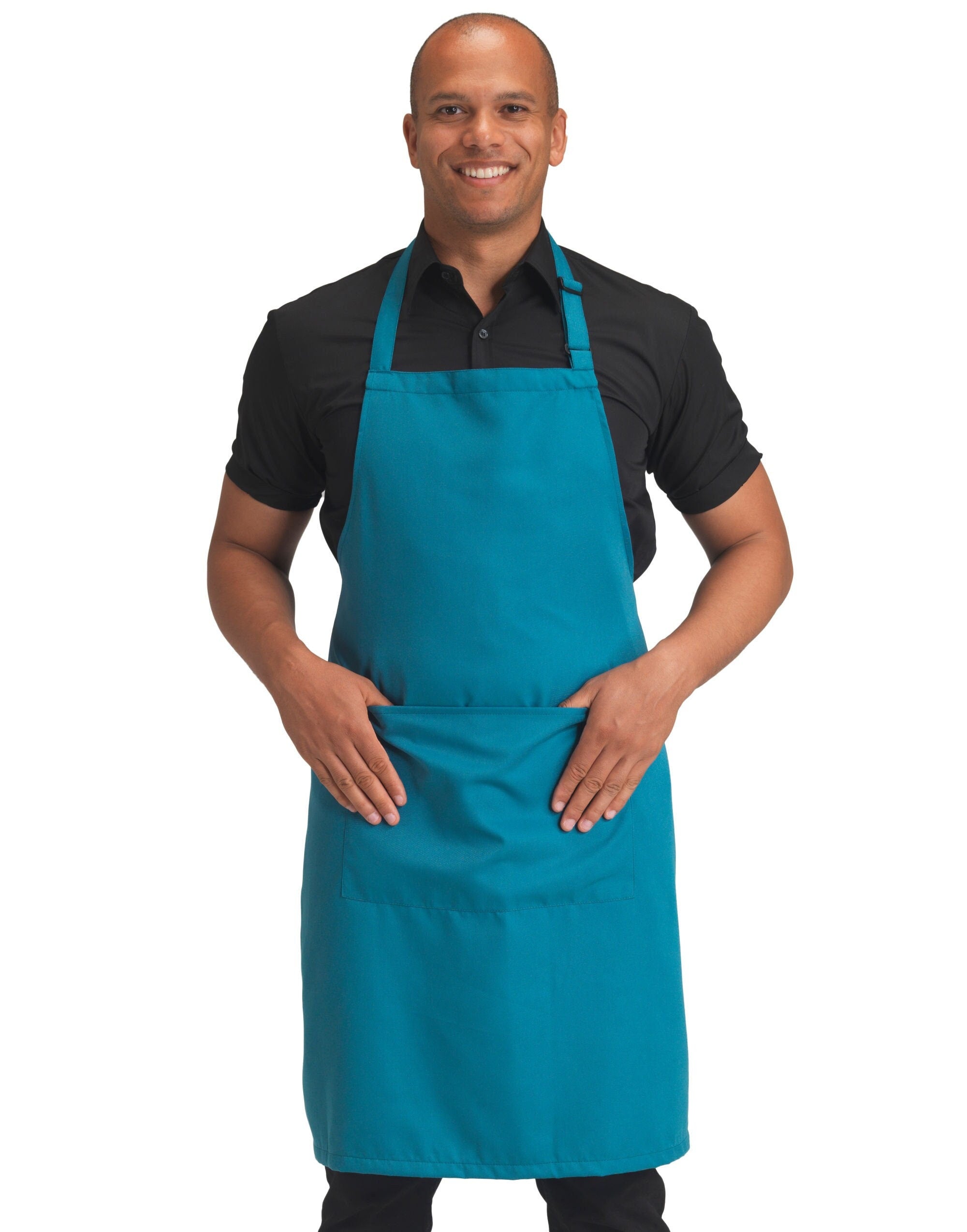 Embroidered Personalized Kitchen Apron: Custom Text or Logo