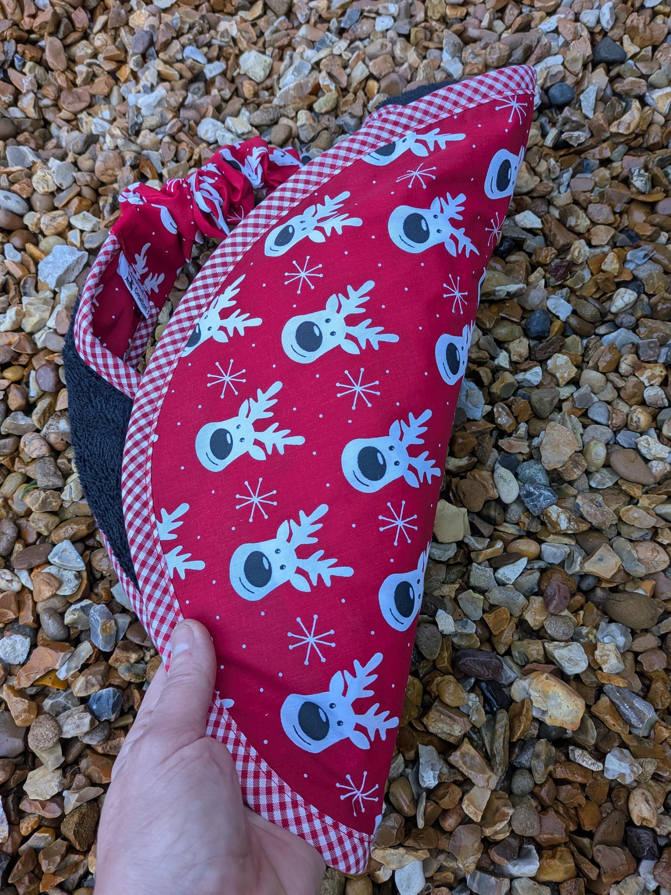 Christmas Dog Bib: Large Breed Terry Towel Drool Bib