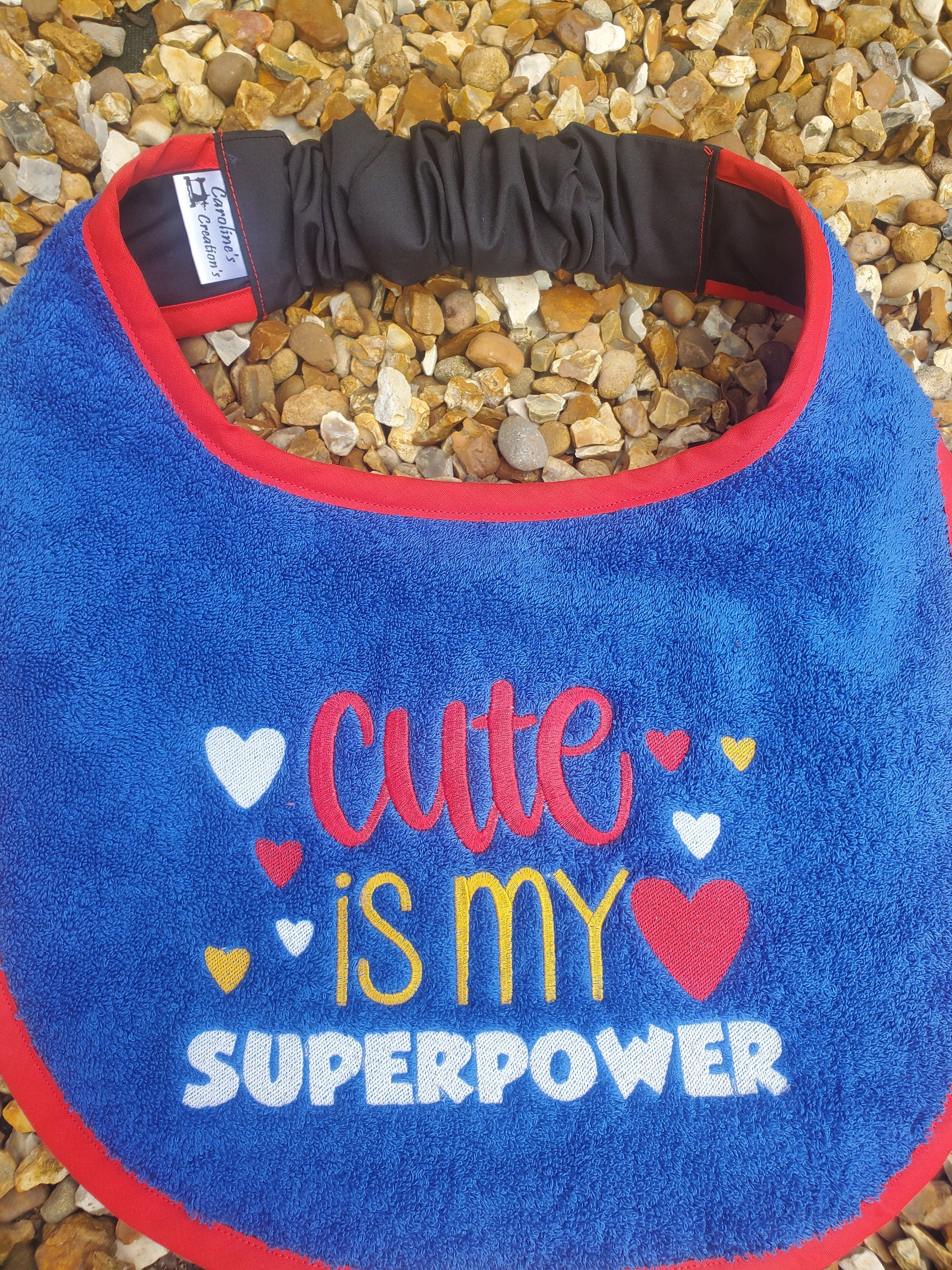 Large Breed Dog Bib: Terry Towel Slobber Catcher, Newfoundland Bib