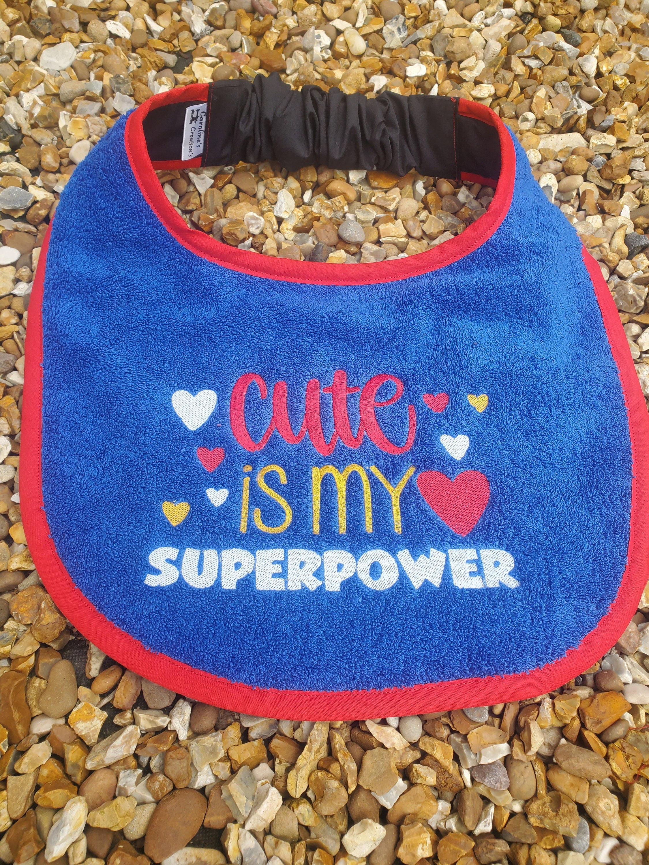 Large Breed Dog Bib: Terry Towel Slobber Catcher, Newfoundland Bib