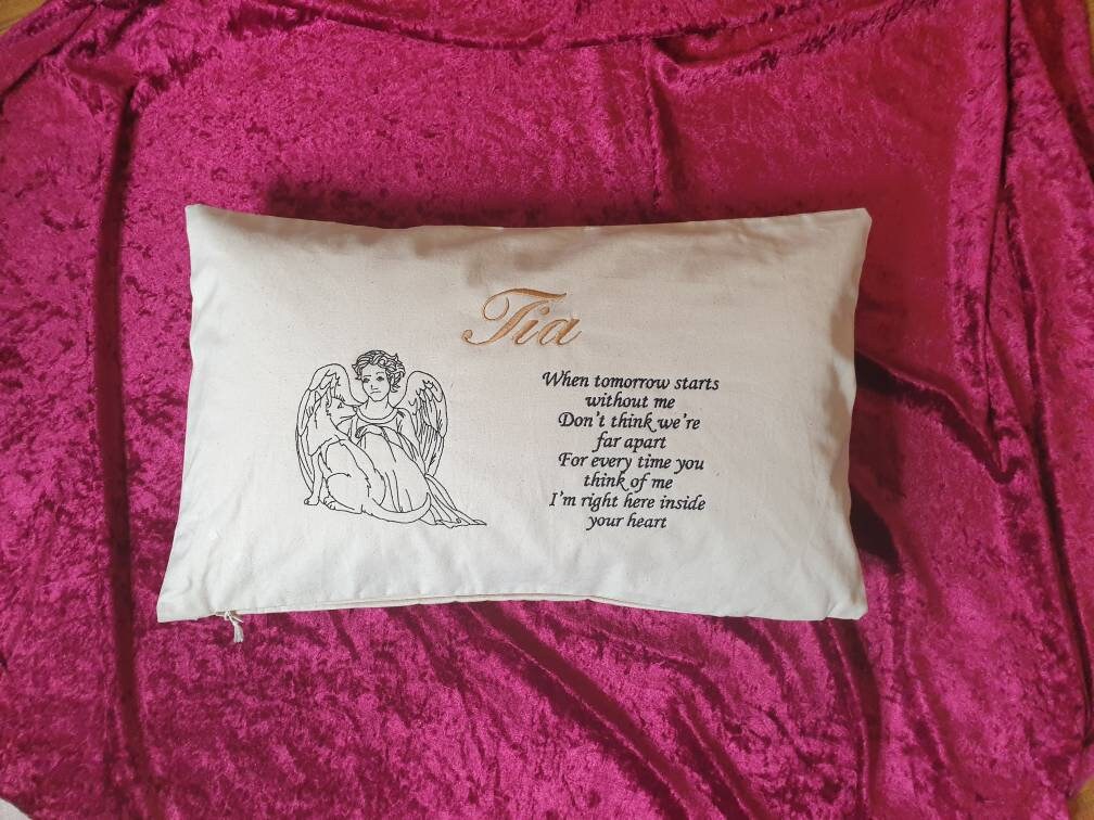 Personalized Pet Memorial Cushion Cover: Pet Loss Gift