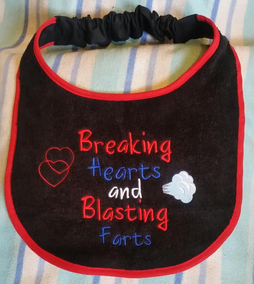Large Dog Bib: Absorbent Terry Towel, Newfoundland Breed