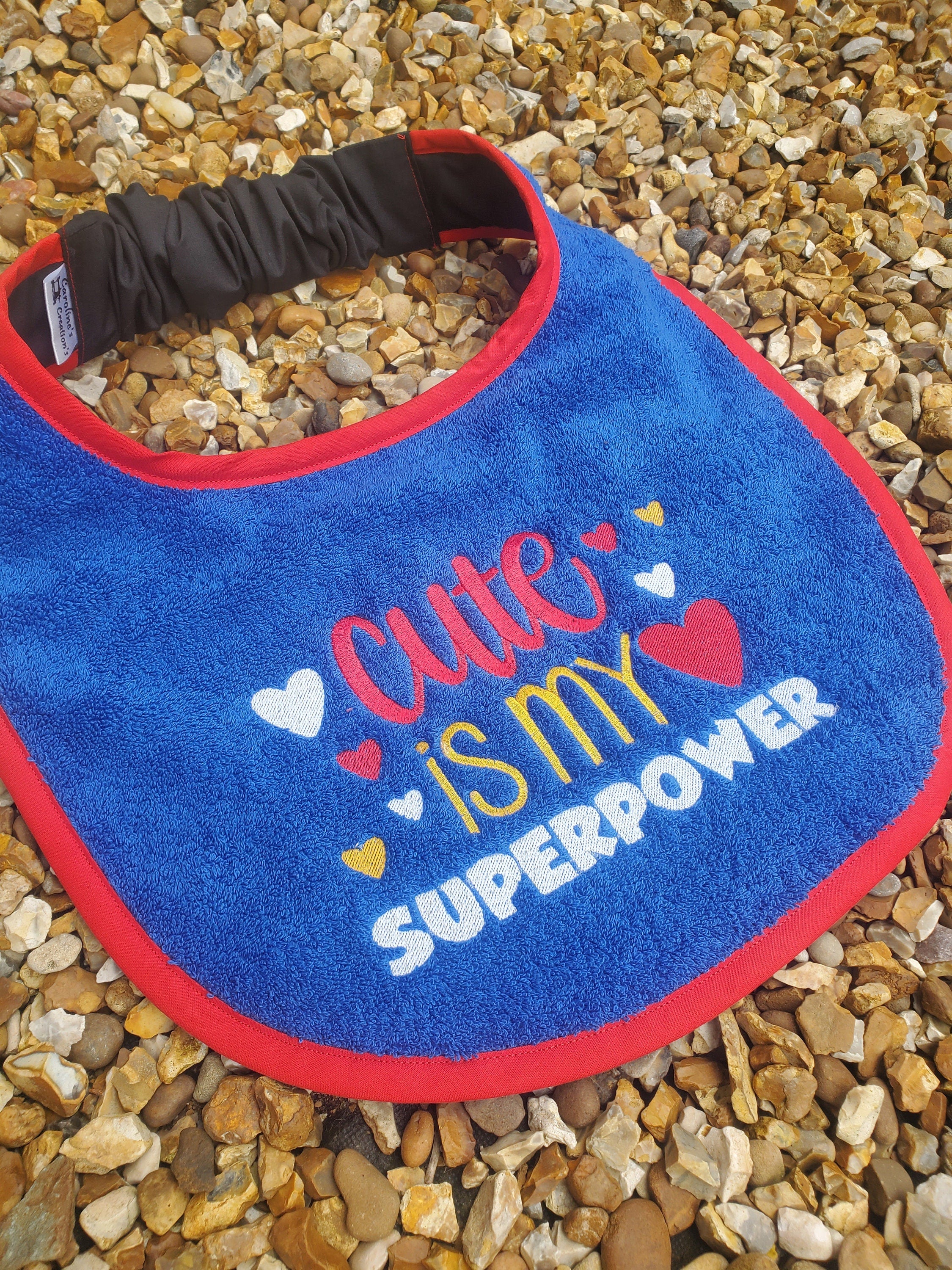 Large Breed Dog Bib: Terry Towel Slobber Catcher, Newfoundland Bib