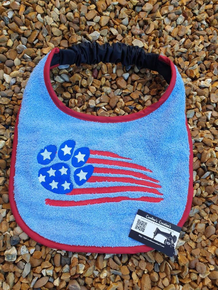 Large Breed Dog Bib: Absorbent Terry Towel, Adjustable Fit