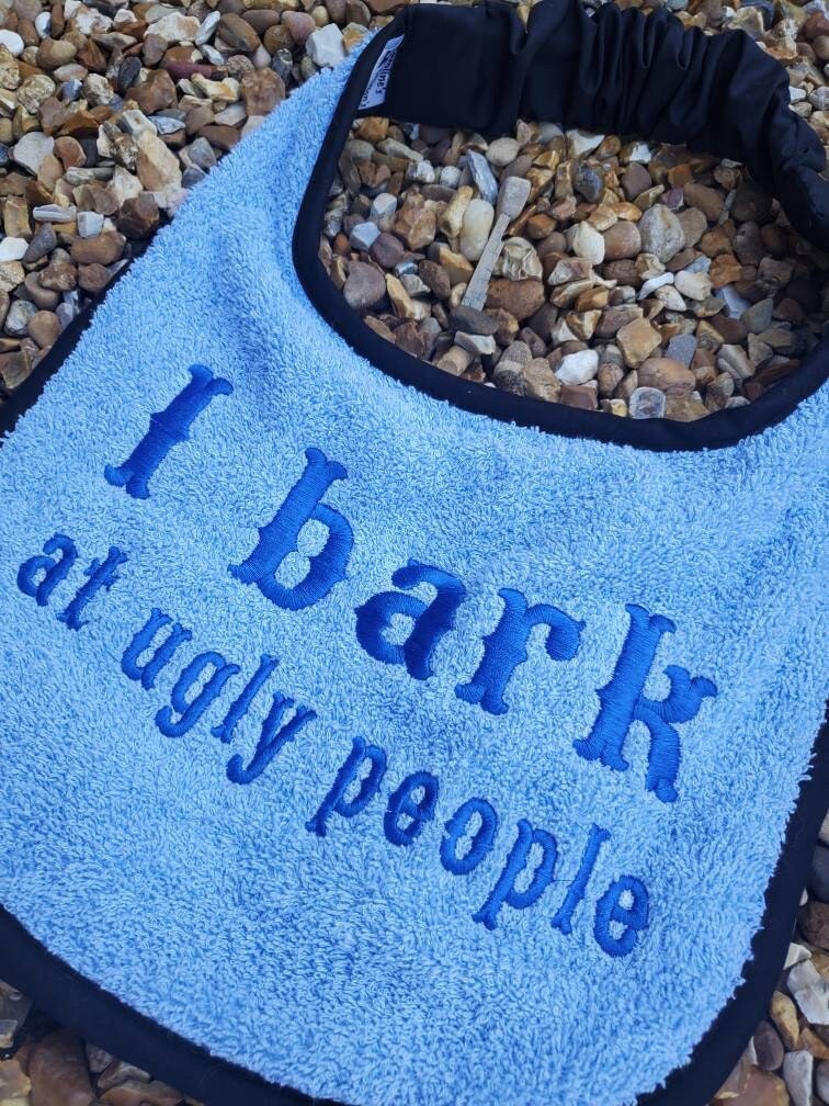 Large Breed Dog Bib: Absorbent Terry Towel, Newfoundland, St Bernard