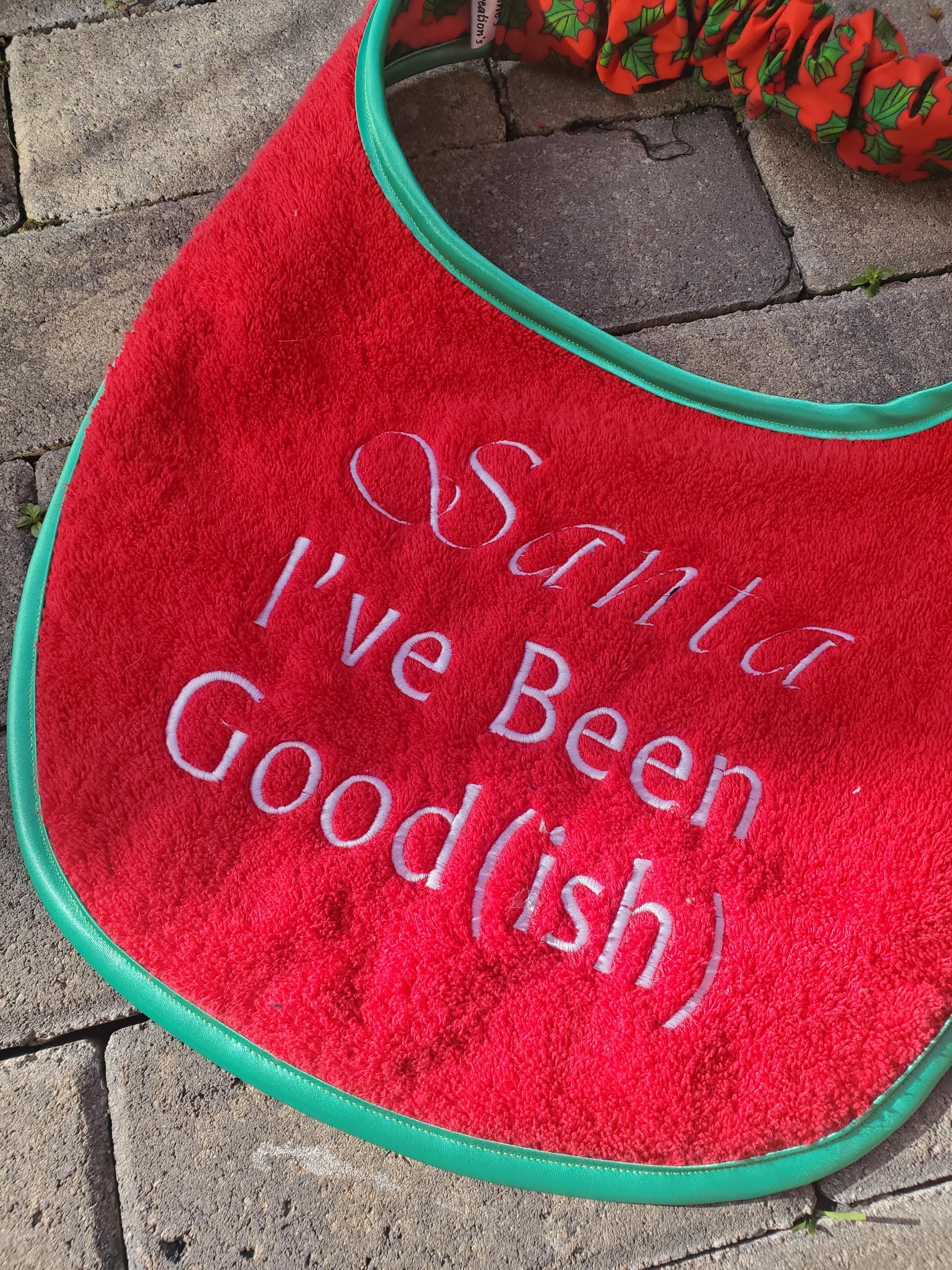 Personalized Large Dog Bib: Terry Towel Slobber Bib for Newfoundland