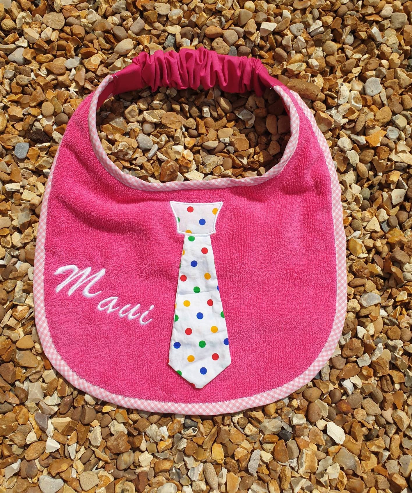 Large Breed Dog Bib: Terry Towel, Adjustable Fit