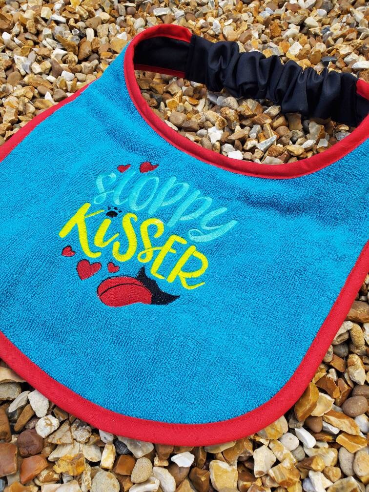 Large Breed Dog Bib: Absorbent Terry Towel, Newfoundland, St Bernard