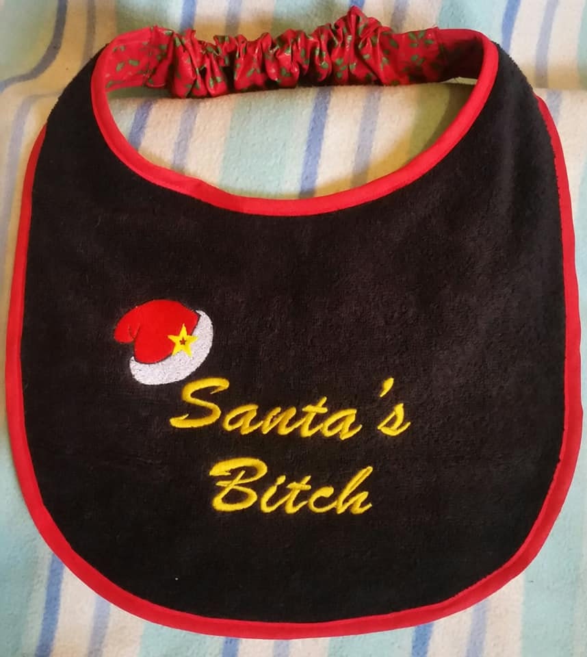 Large Breed Dog Bib: Absorbent Terry Towel, Newfoundland St Bernard
