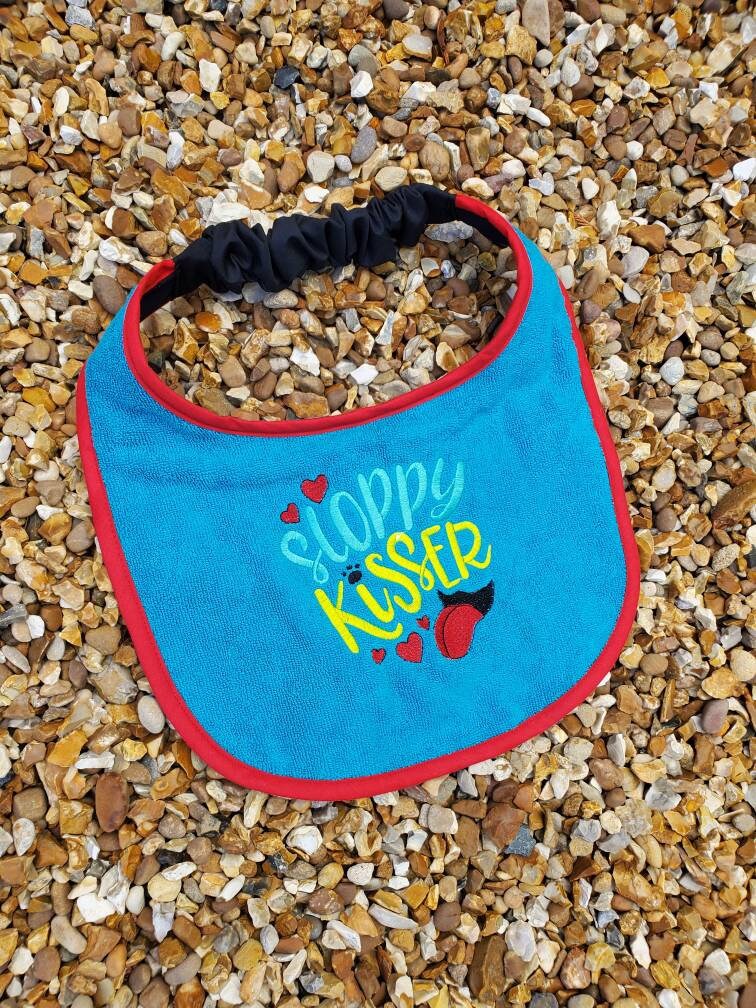 Large Breed Dog Bib: Absorbent Terry Towel, Newfoundland, St Bernard