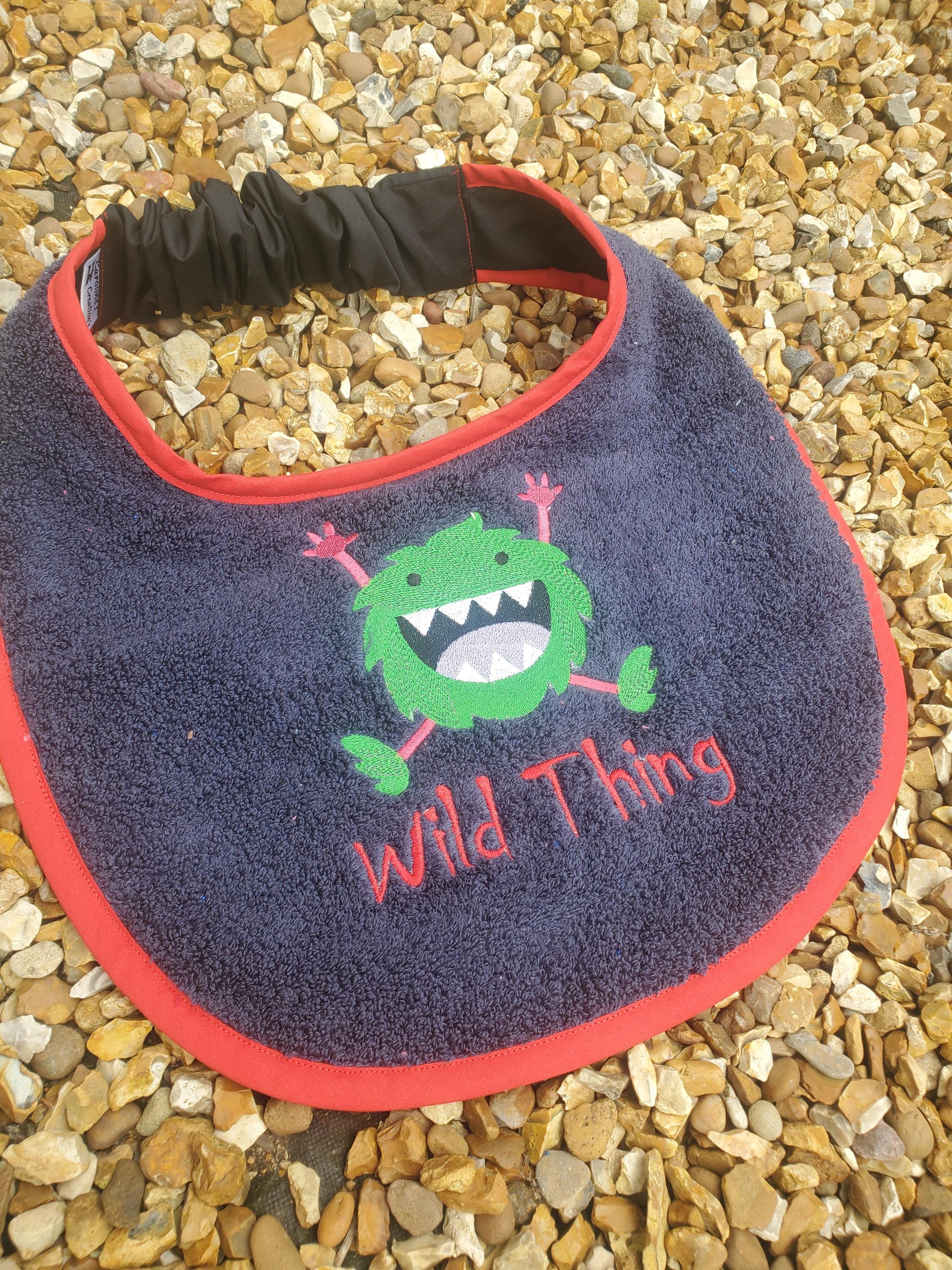 Large Breed Dog Bib: Terry Towel Slobber Catcher, Newfoundland Size