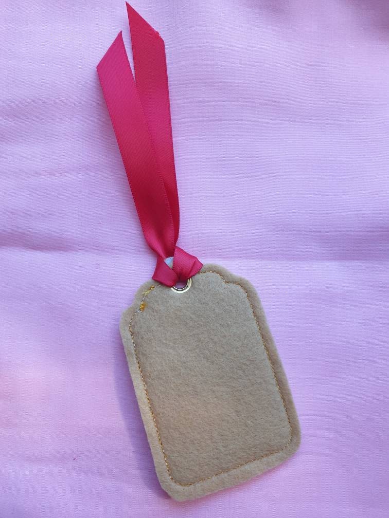 Embroidered Christmas tag, Funny Christmas Gift tag , Gift Tag , Christmas gift tag , Felt gift tag , Christmas gift tag ,