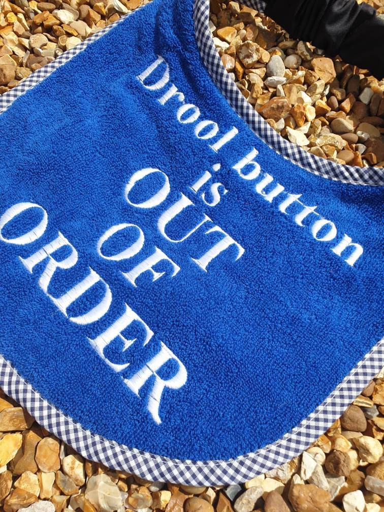 Large Breed Dog Bib: Absorbent Terry Towel, Newfoundland, Custom Option