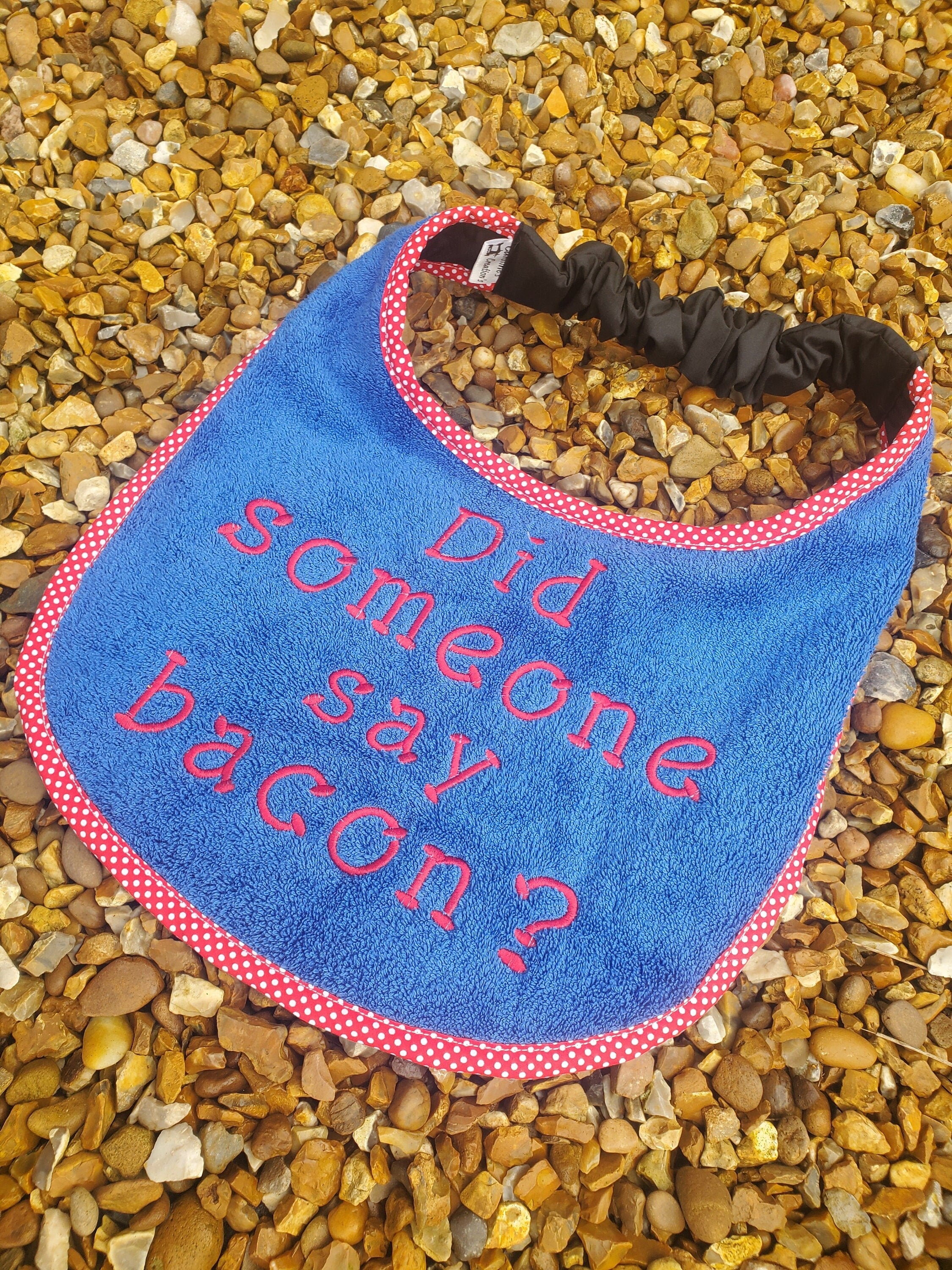 Large Breed Dog Bib: Terry Towel Slobber Catcher, Newfoundland Size