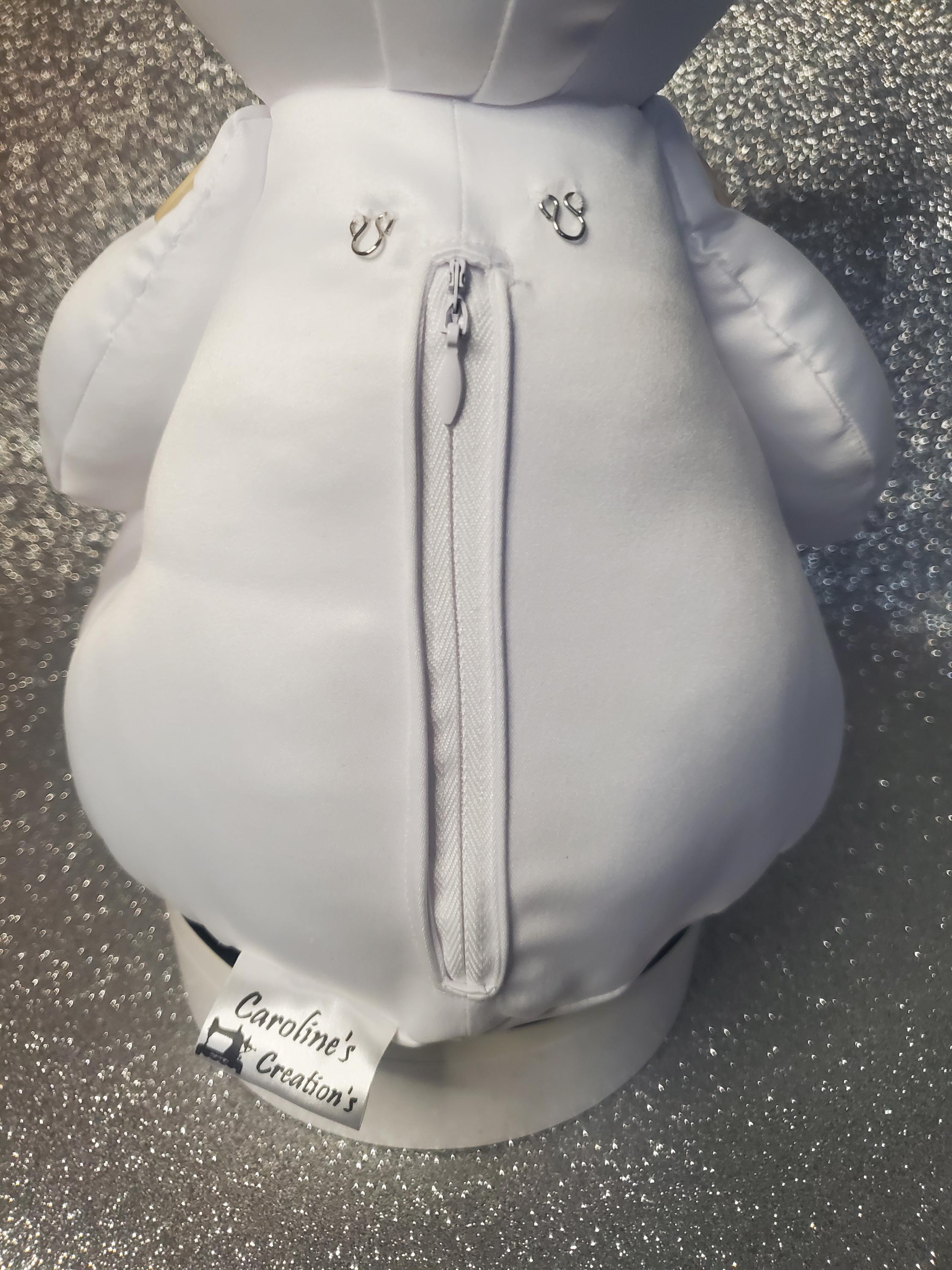Personalised Angel Memory Bear – Handmade Bereavement Keepsake Gift
