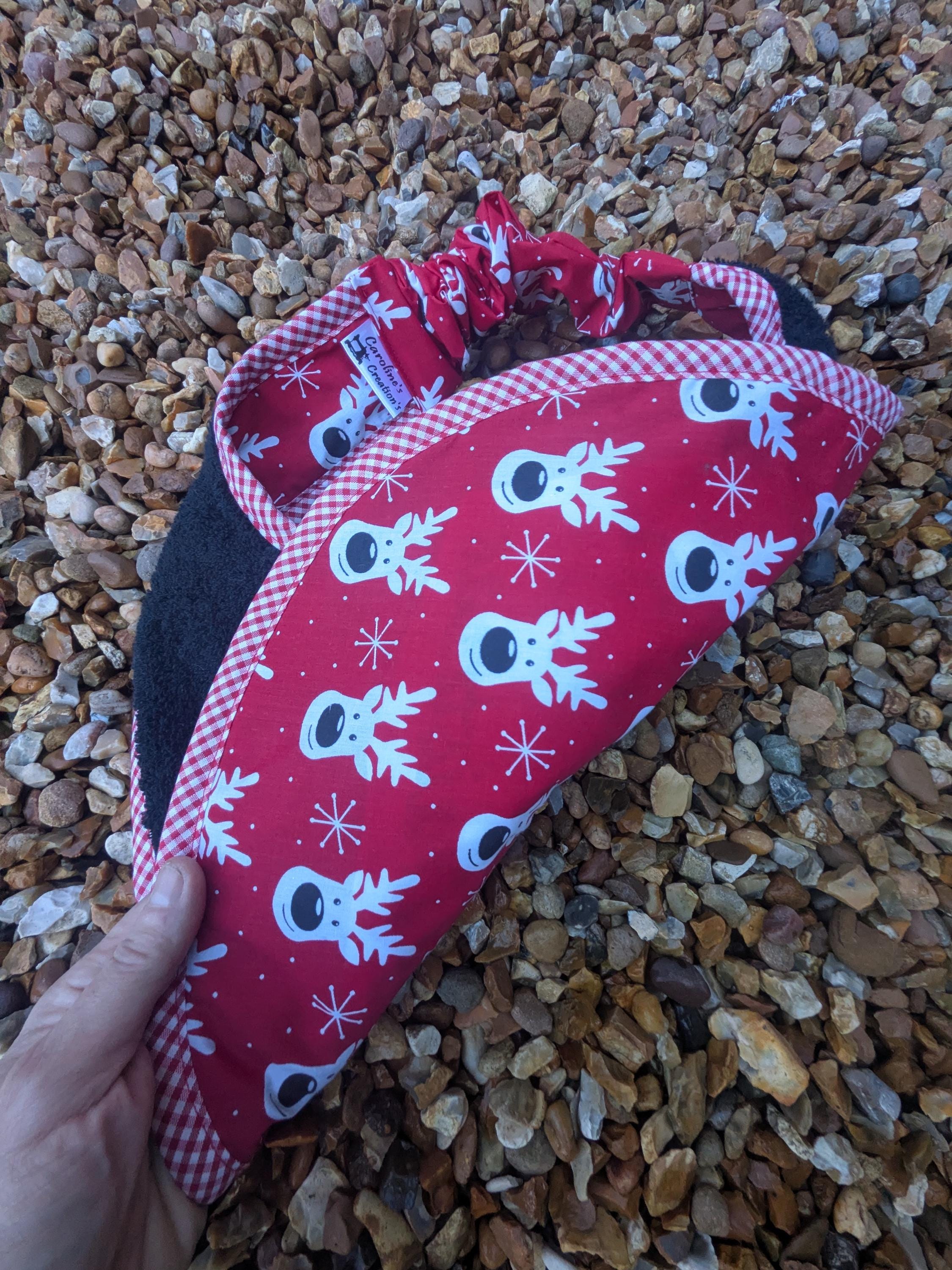 Christmas Dog Bib: Large Breed Terry Towel Drool Bib