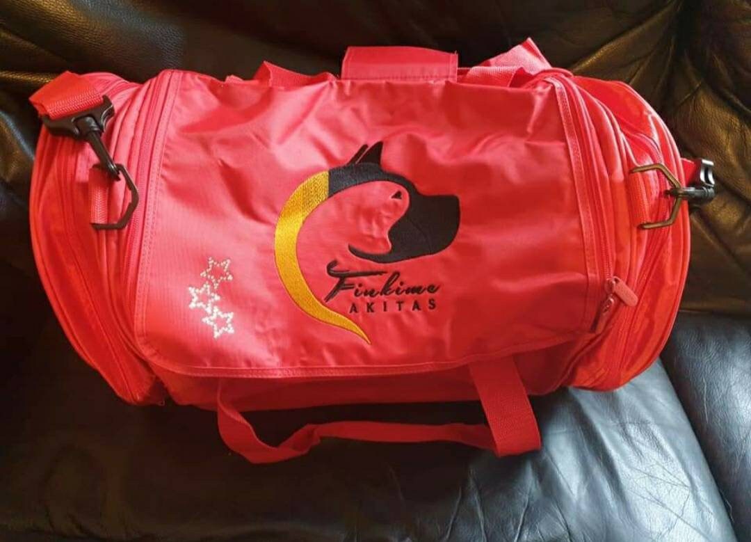 Personalized Sports Holdall: Embroidered Gym/Dog Show Bag