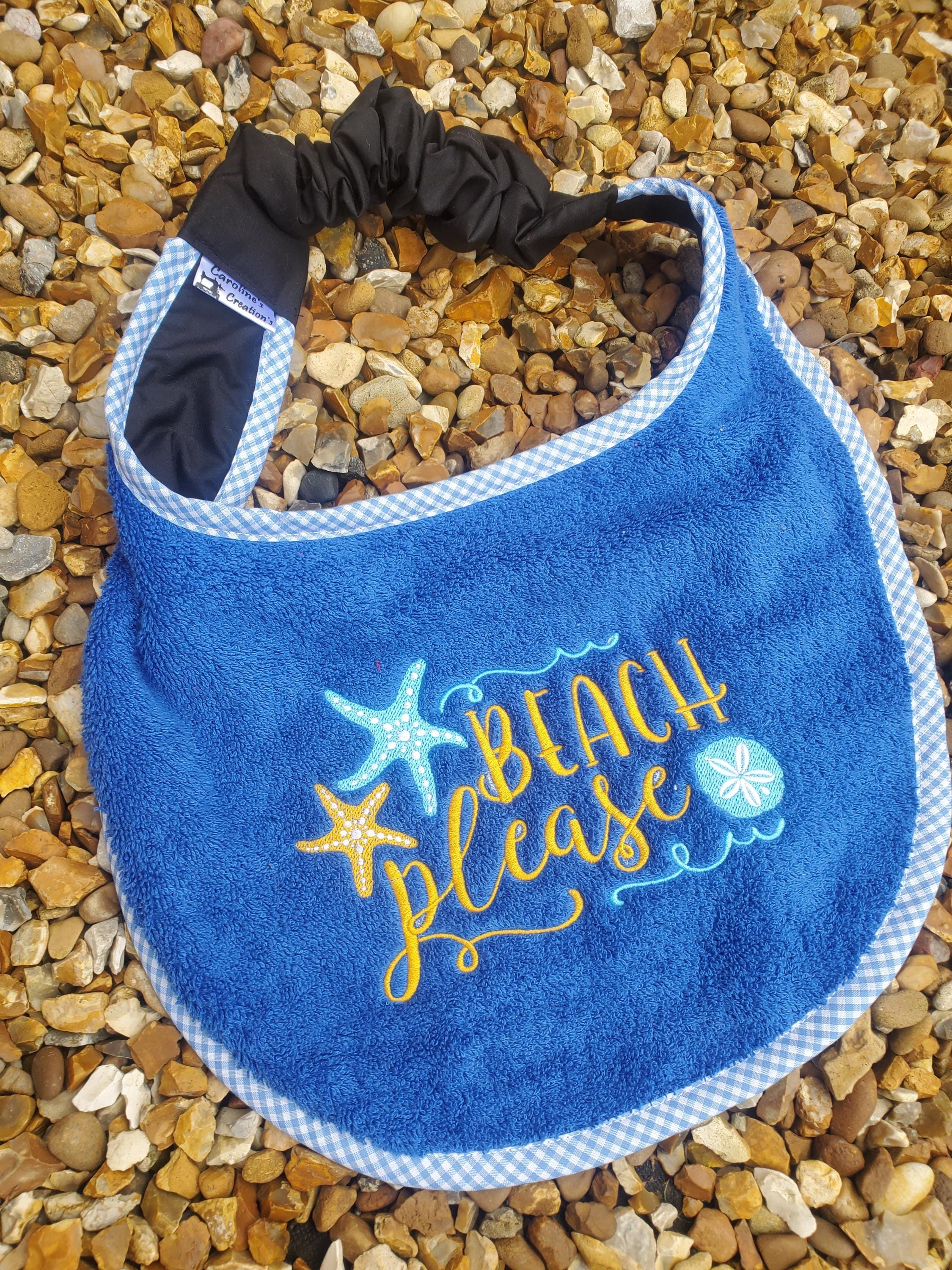 Personalized Large Dog Bib: Terry Towel Slobber Catcher