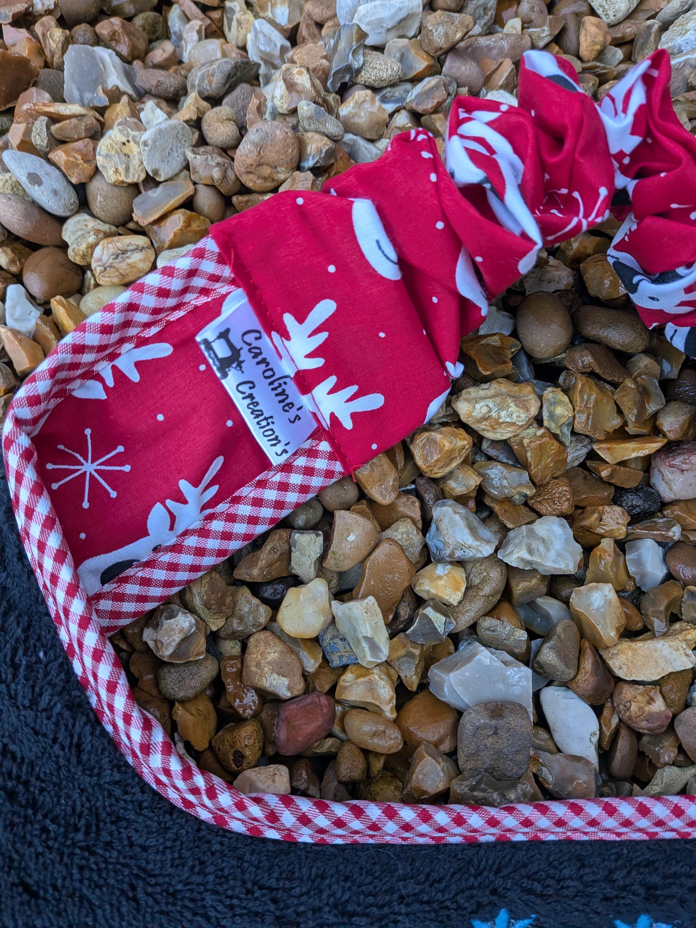 Christmas Dog Bib: Large Breed Terry Towel Drool Bib