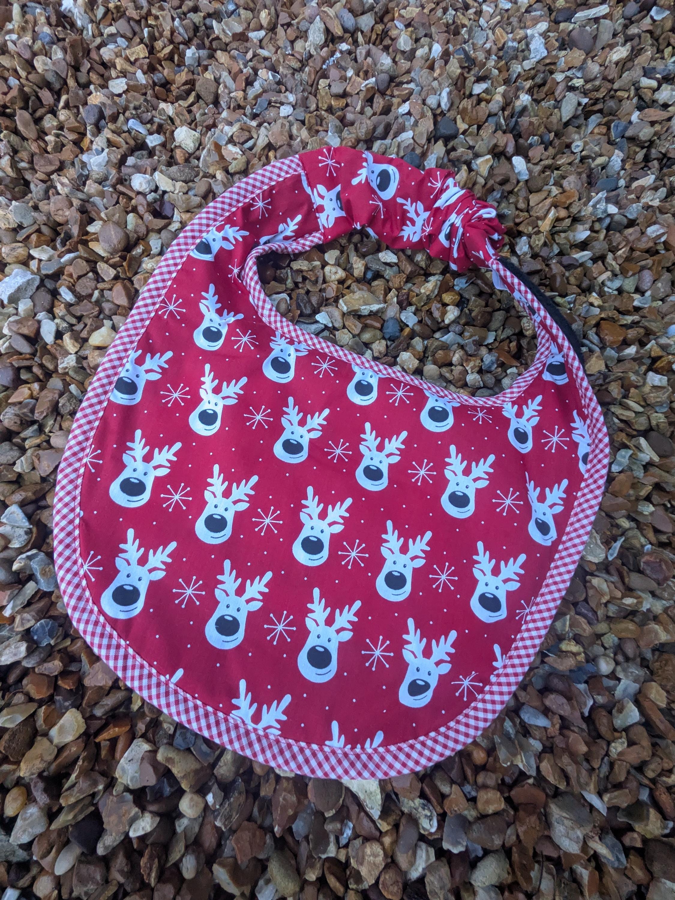 Christmas Dog Bib: Large Breed Terry Towel Drool Bib