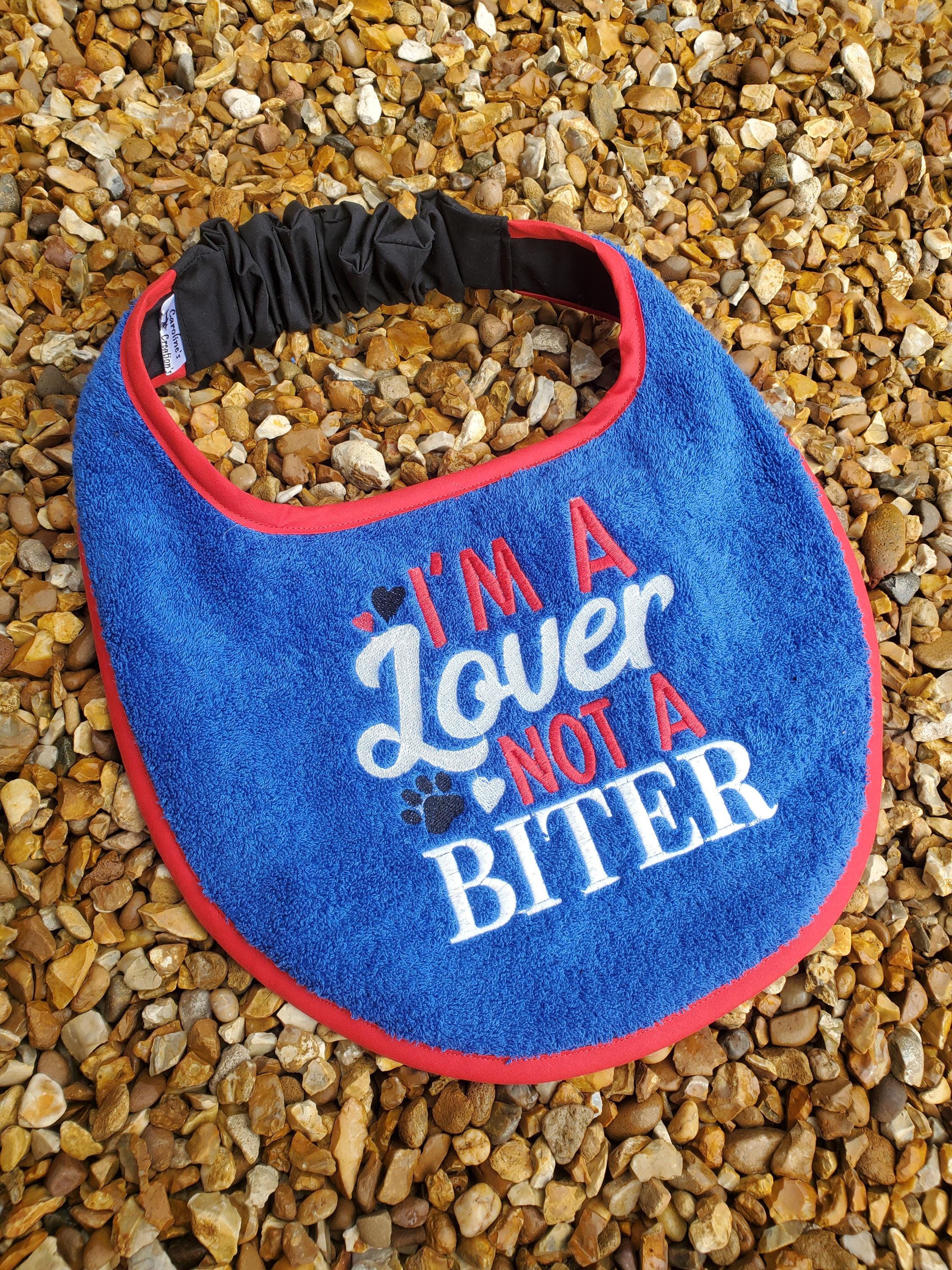 Personalized Large Dog Bib: Embroidered Glitter Terry Towel, Newfoundland Breed