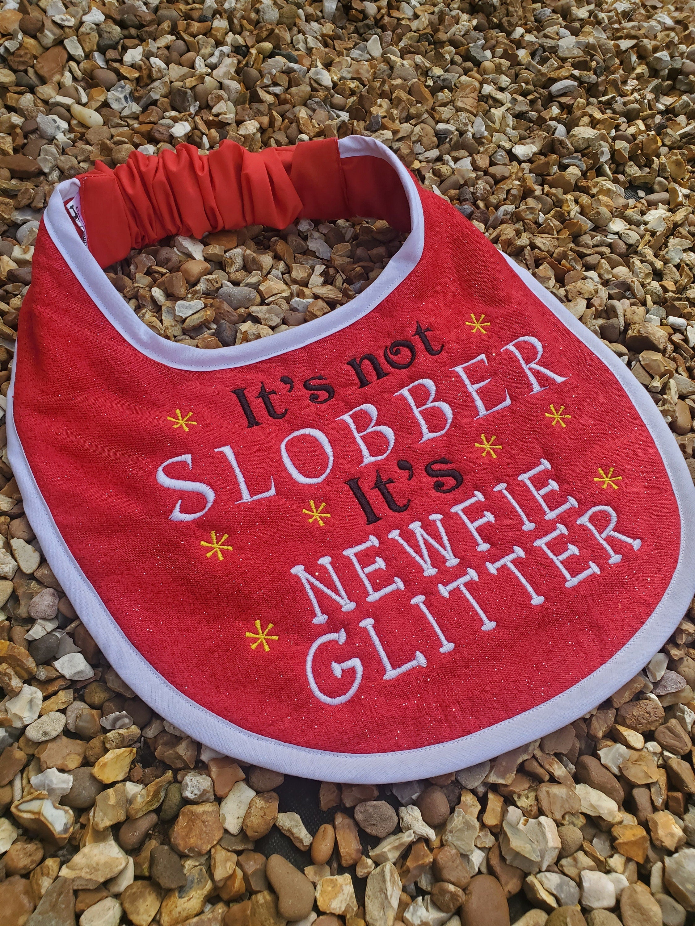Personalized Large Breed Dog Bib: Absorbent Terry Towel, Newfoundland