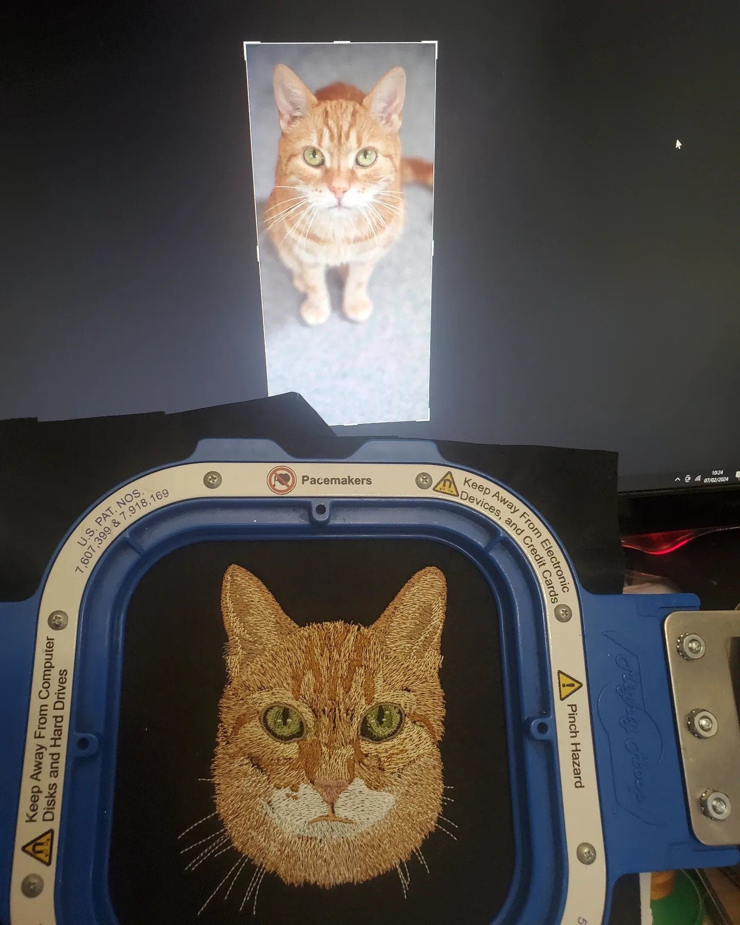 Personalized Embroidered Pet Portrait Hoodie: Custom Pet Embroidery