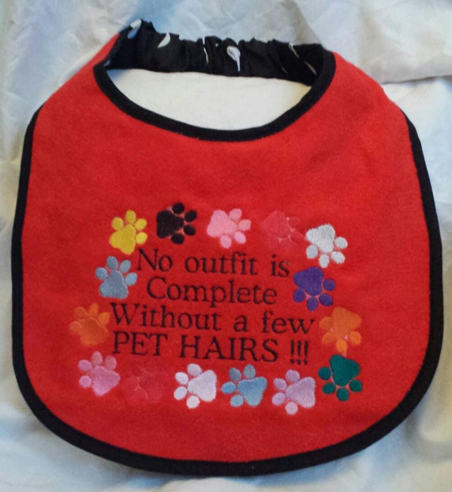 Large Breed Dog Bib: Absorbent Terry Towel, Newfoundland, St Bernard