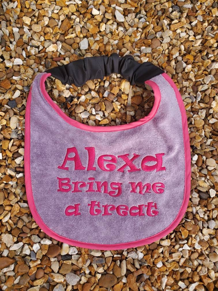 Personalised Large Dog Bib - Handmade Terry Towel Drool Bib | Newfoundland St Bernard UK