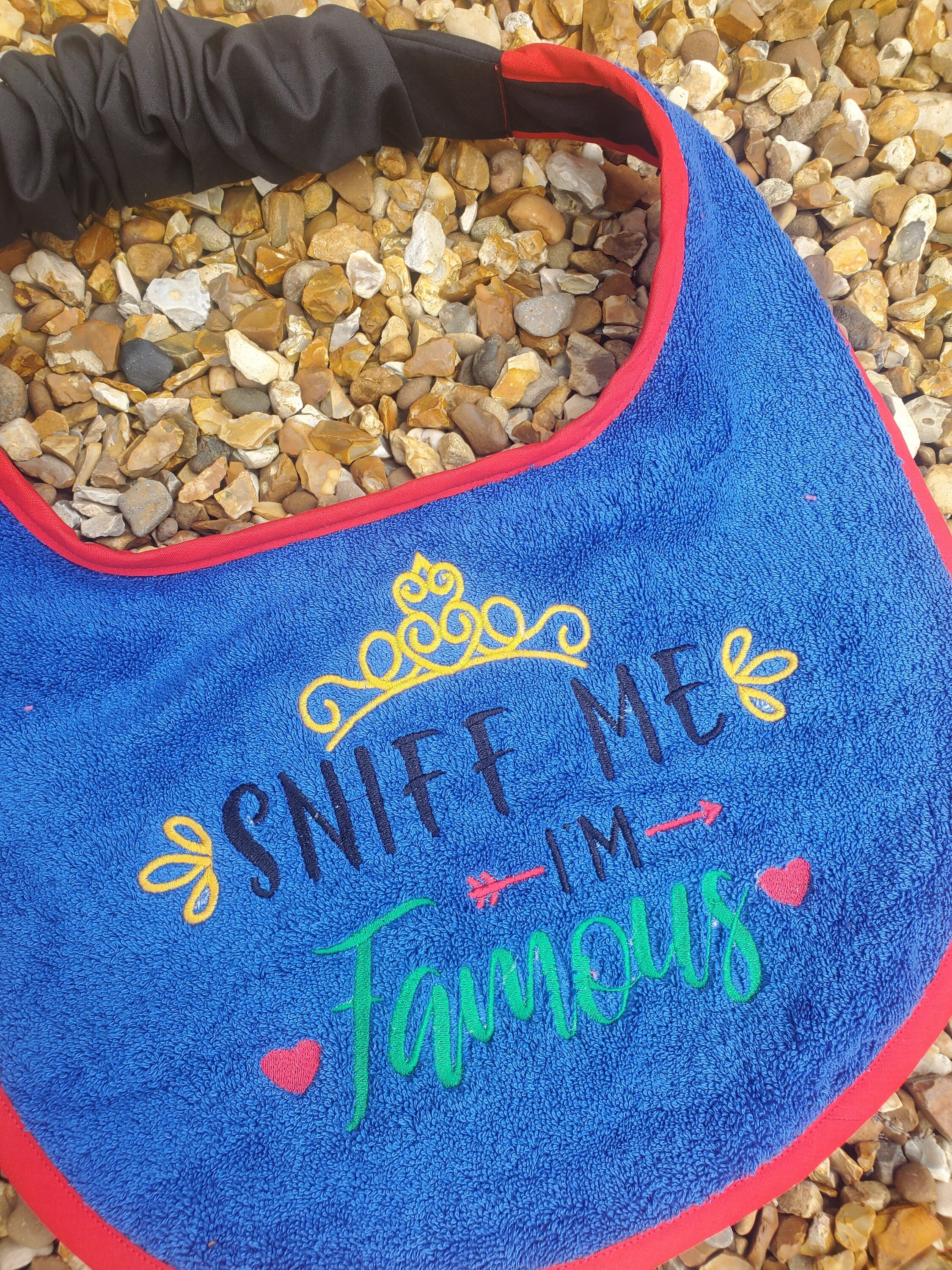 Large Breed Dog Bib: Terry Towel Slobber Catcher, Newfoundland Bib