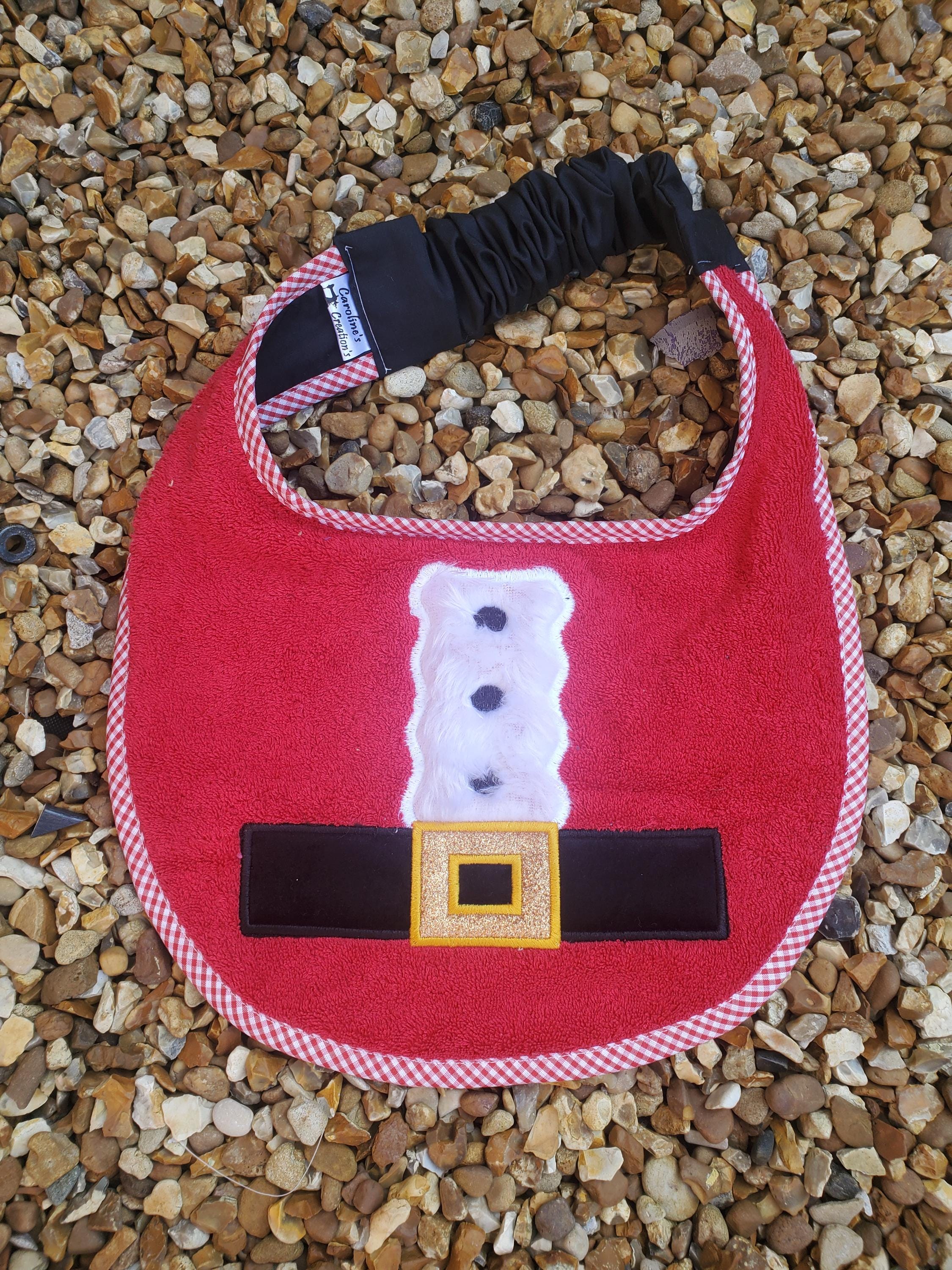 Christmas Dog Bib: Large Breed Terry Towel Slobber Bib